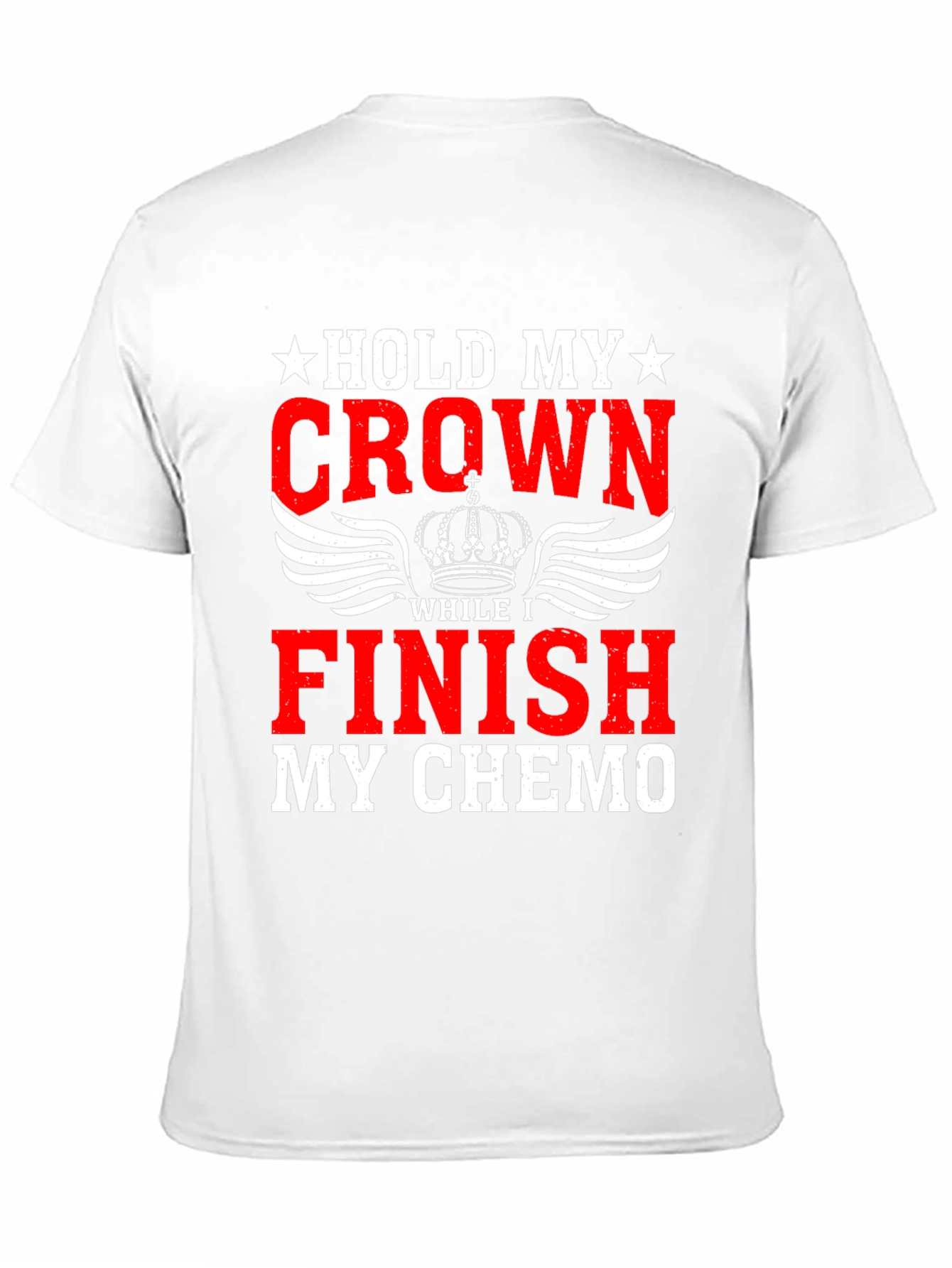 Black Hold My Crown Finish Chemo Graphic T-Shirt view 11