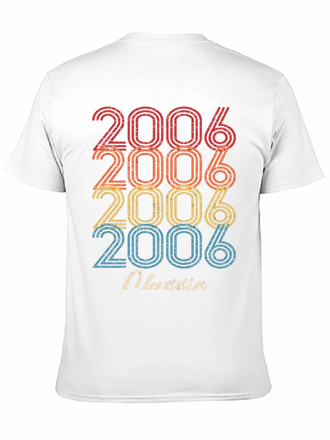 Black Retro 2006 Birthday T-Shirt view 11