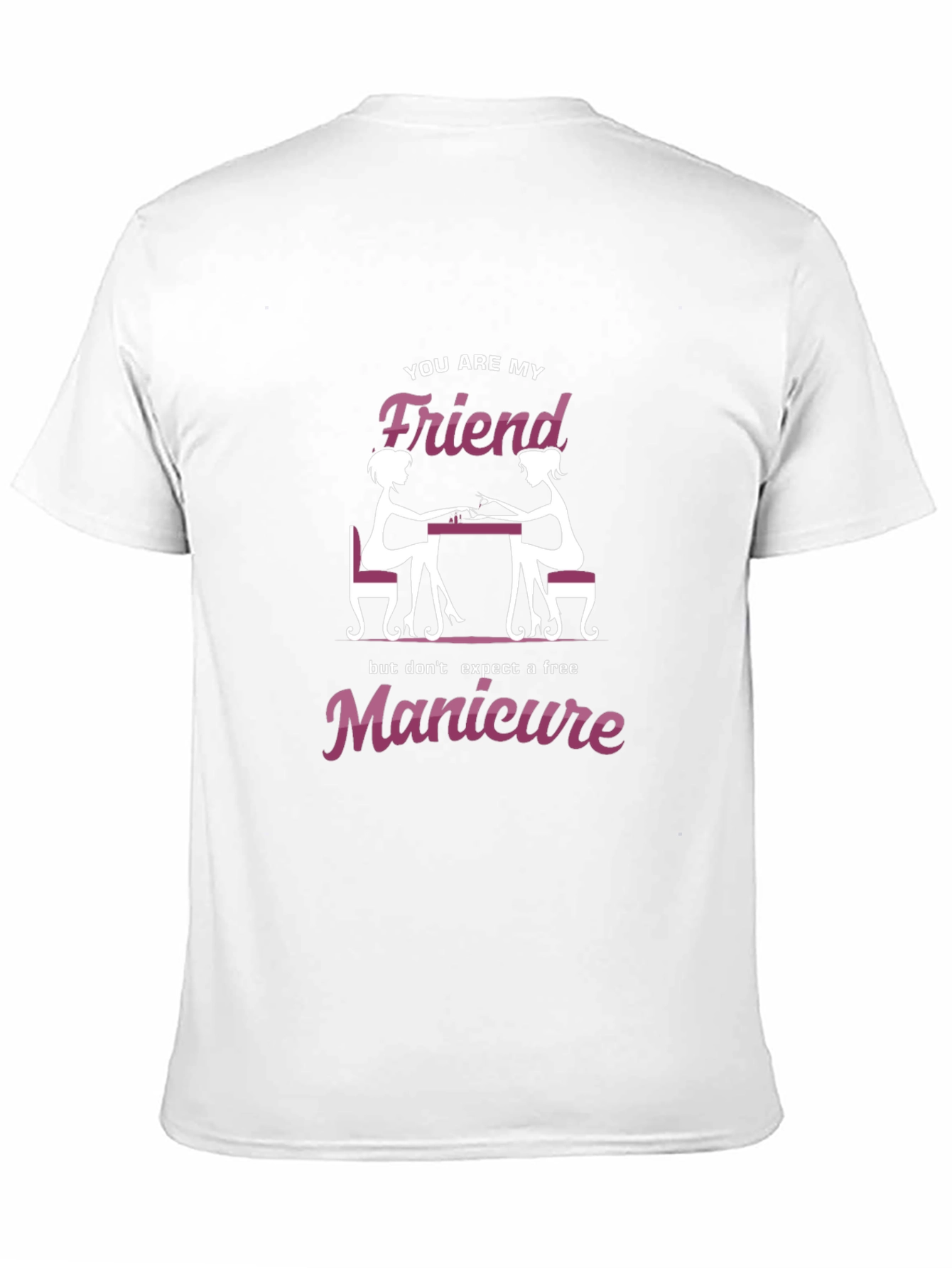 Black Friend Manicure Graphic Tee - Unisex T-Shirt view 11