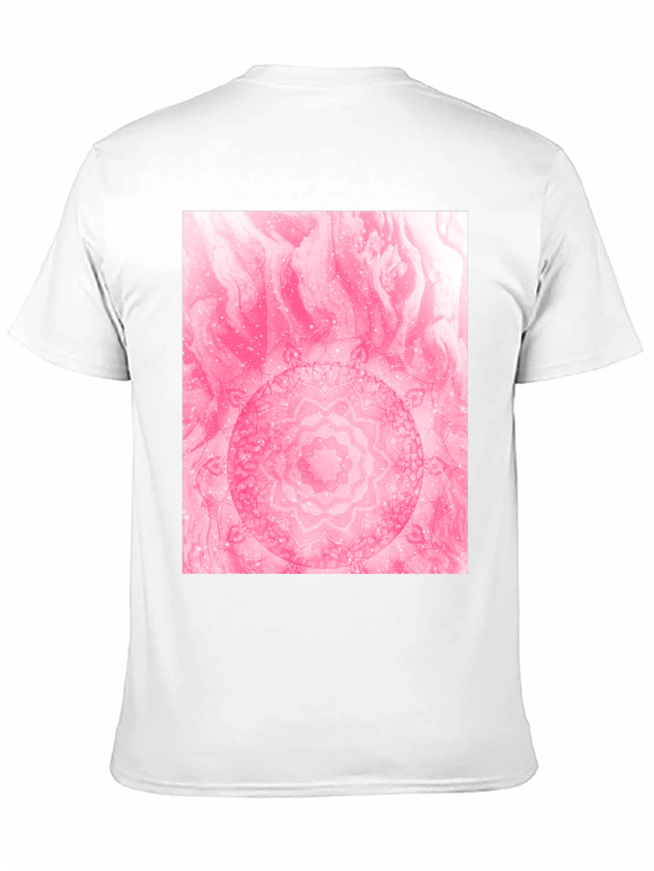 Black Pink Mandala Graphic T-Shirt view 11