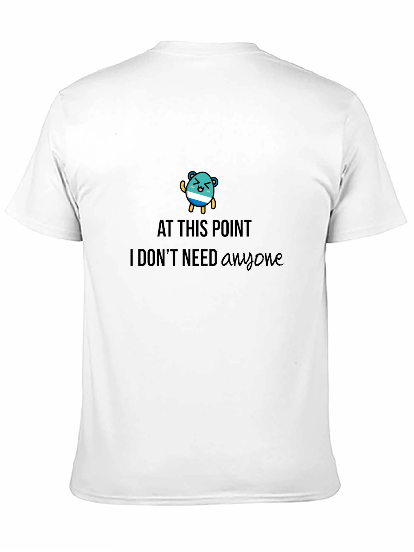 Black "At This Point" Graphic Tee - Black Cotton Comfort view 11