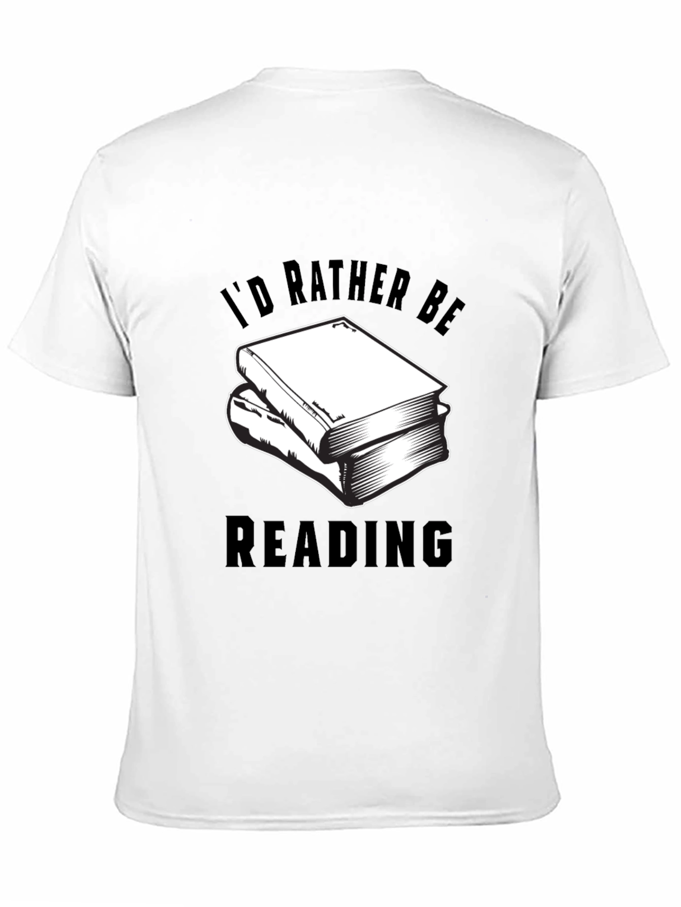 Black I'd Rather Be Reading Graphic Tee view 11