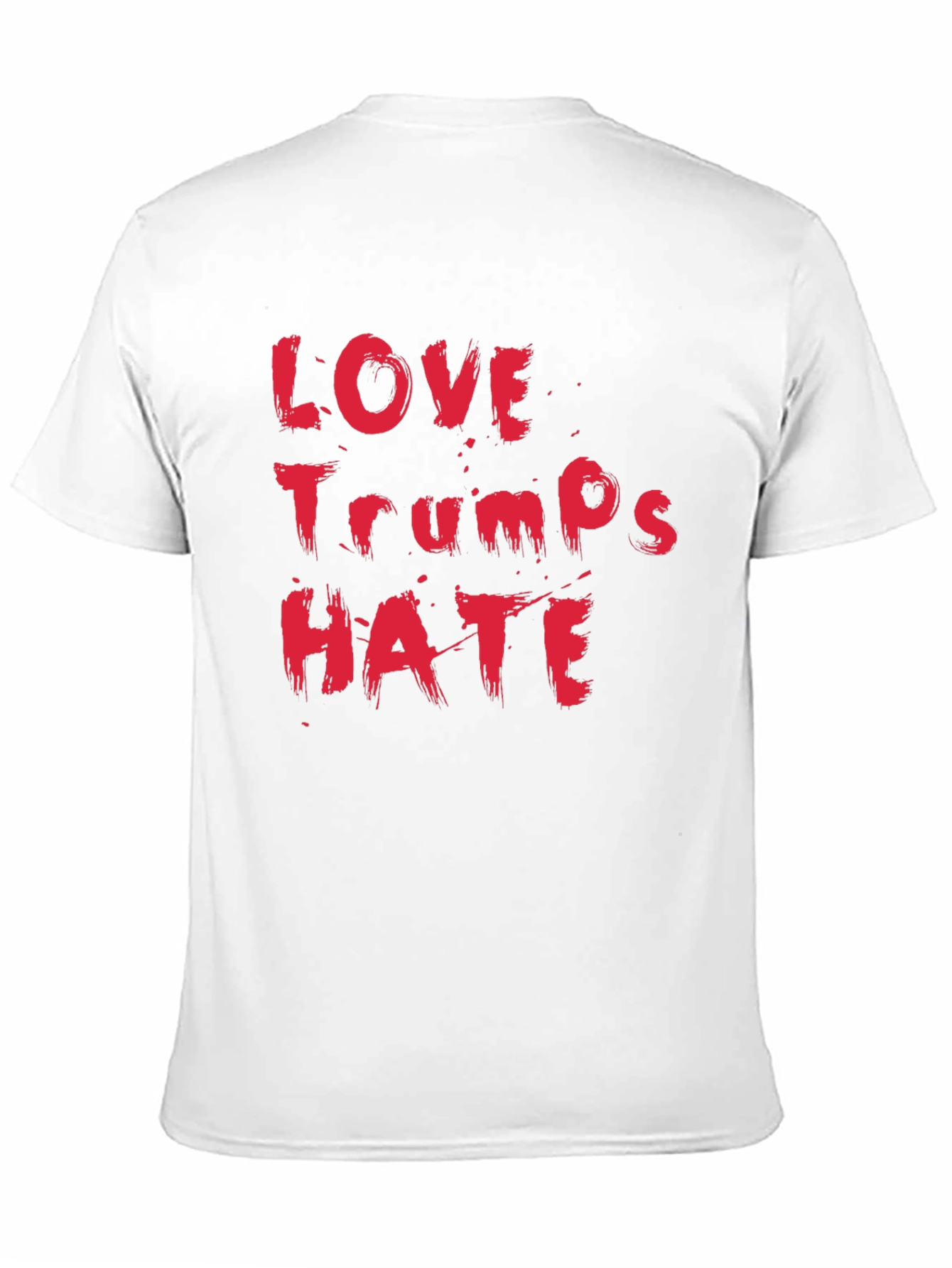Black Love Trumps Hate Black Cotton T-Shirt view 11