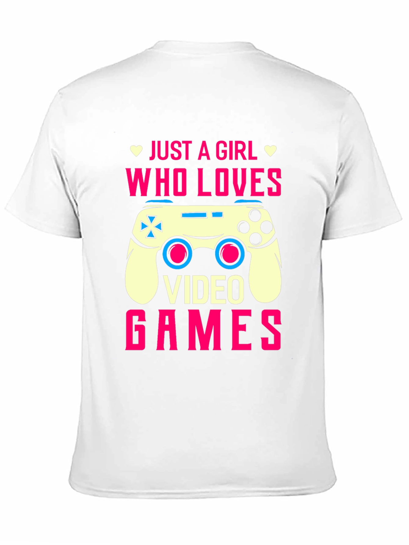 Black Just A Girl Who Loves Video Games T-Shirt view 11