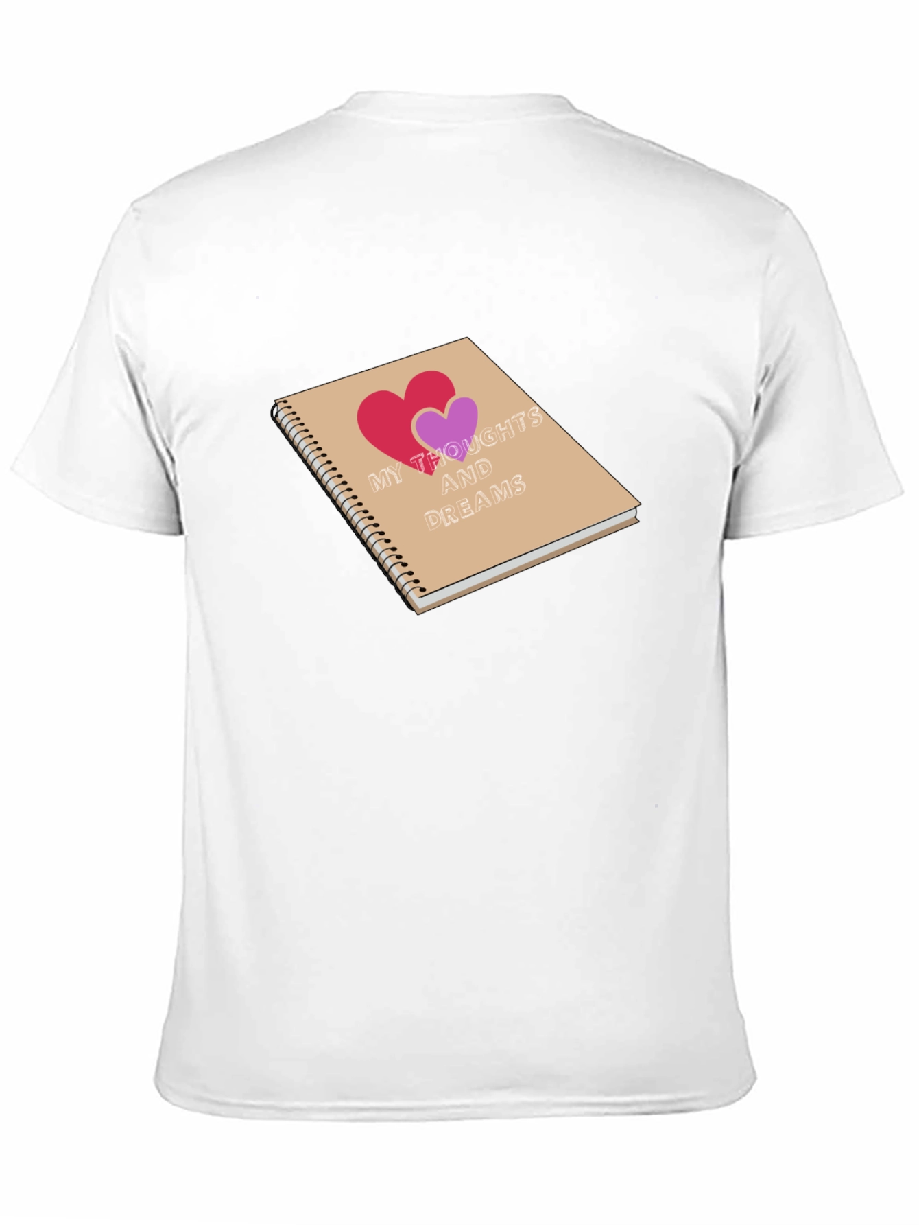 Black My Thoughts and Dreams Graphic T-Shirt view 11