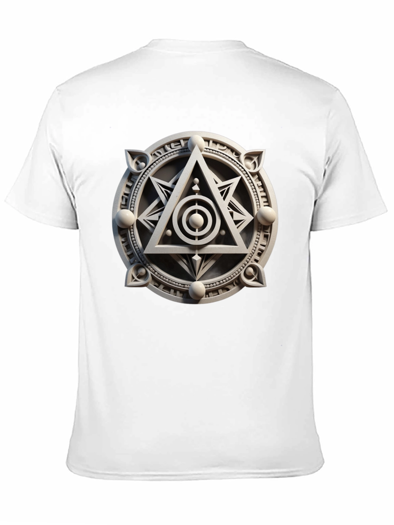 Black Mystic Symbol Graphic Tee - Geometric Design view 11