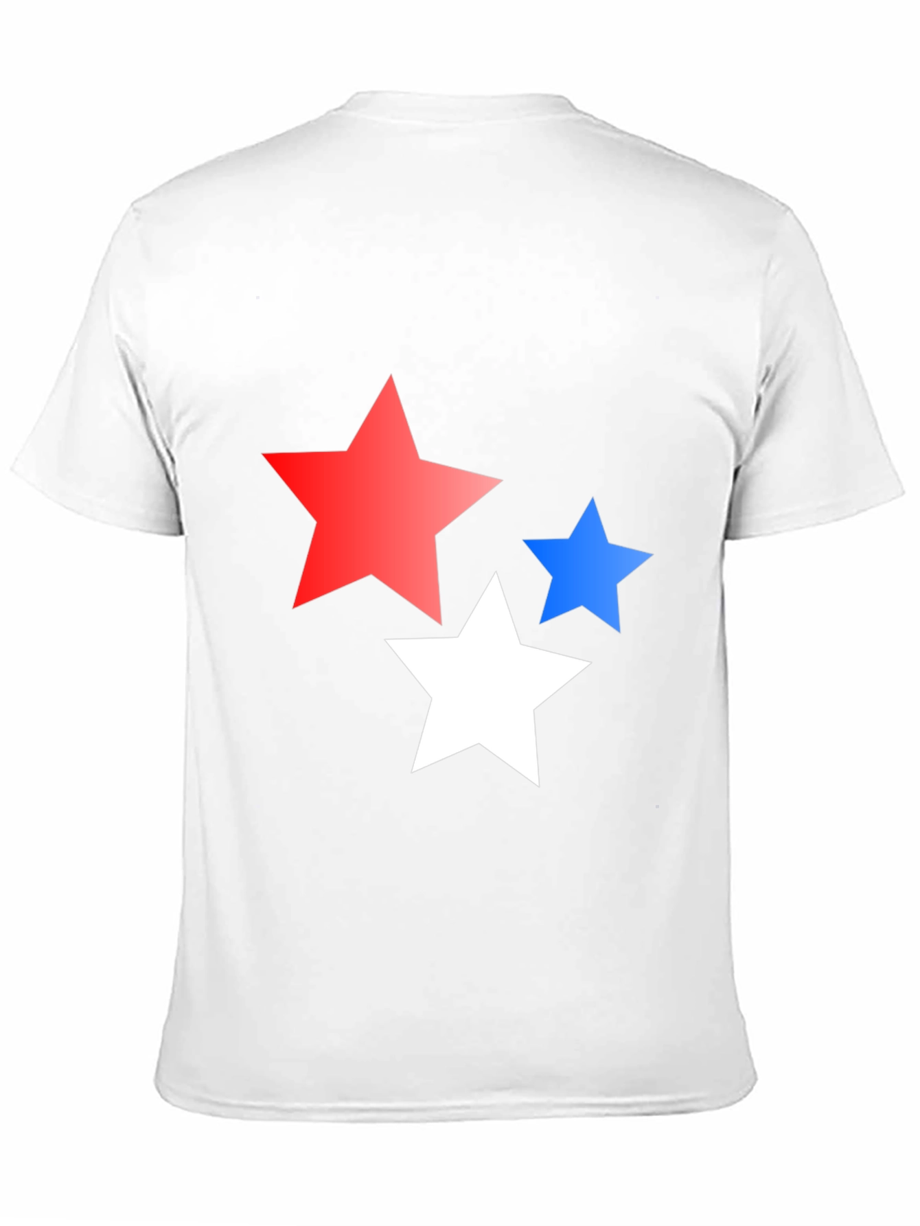 Black Stars Graphic Print Black T-Shirt view 11