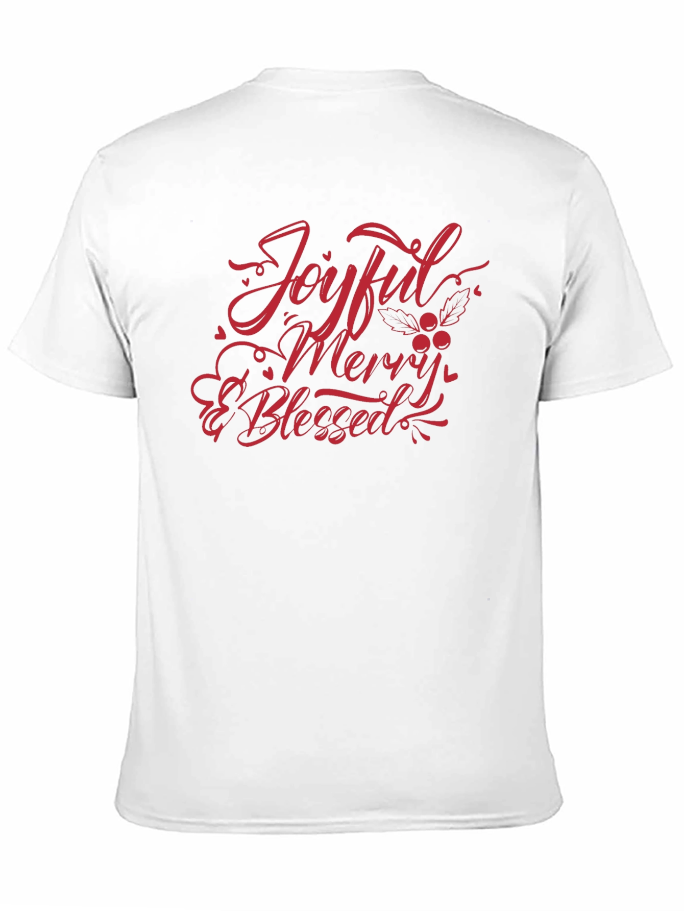 Black Joyful Merry & Blessed Black T-Shirt view 11