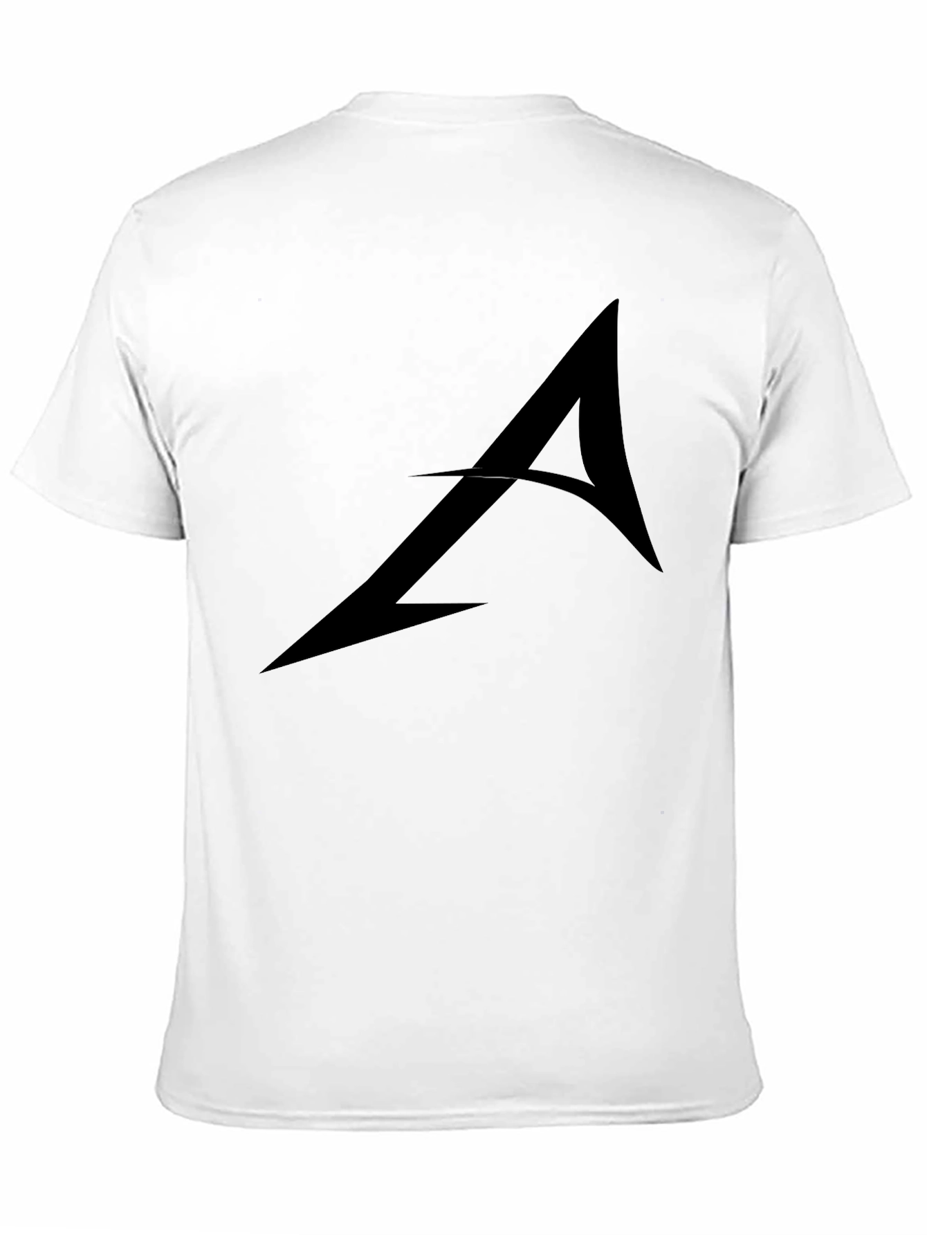 Black Stylish Black Graphic Tee - Arrow Design view 11