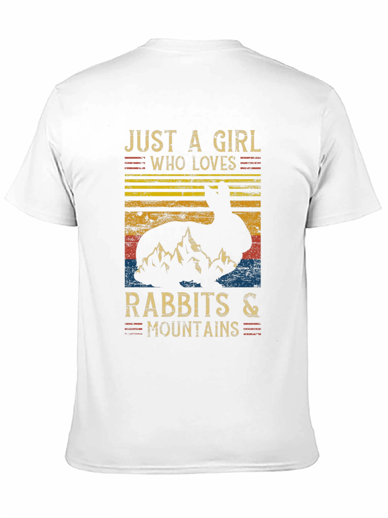 Black Rabbit and Mountains T-Shirt - Nature Lover Tee view 11