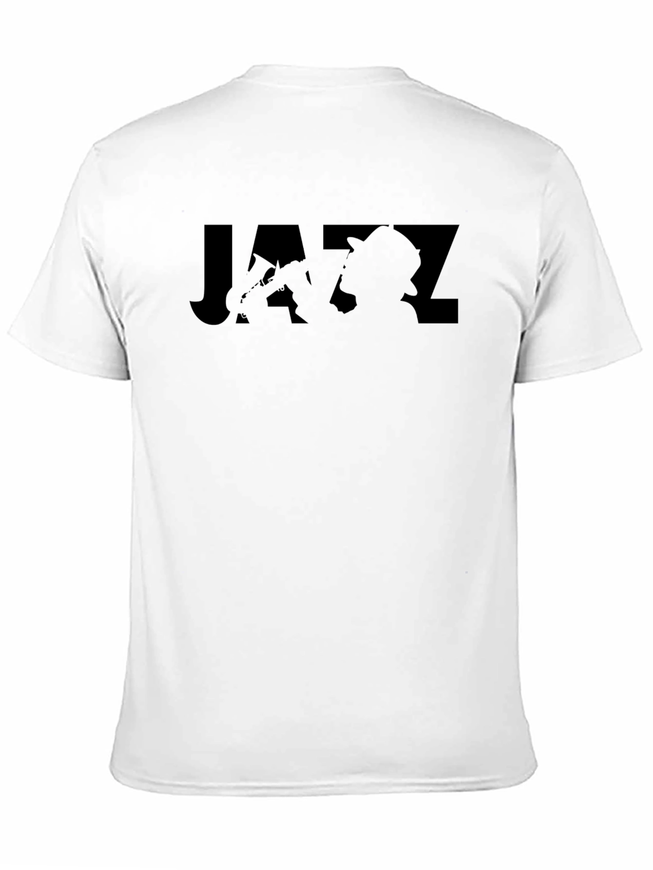 Black Black Jazz Musician Silhouette Graphic Tee view 11