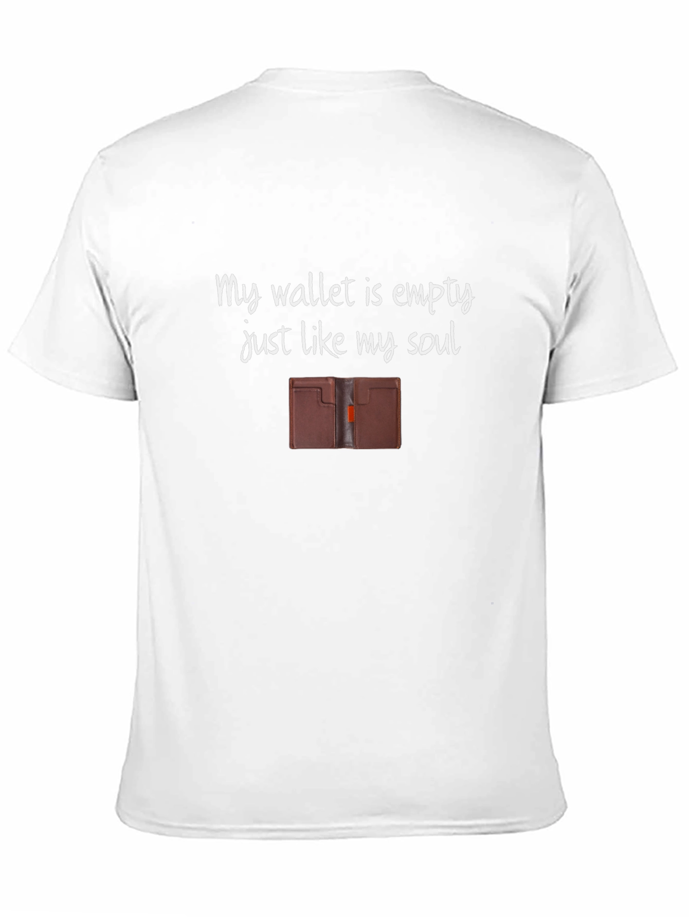 Black Empty Wallet Empty Soul Graphic Tee view 11