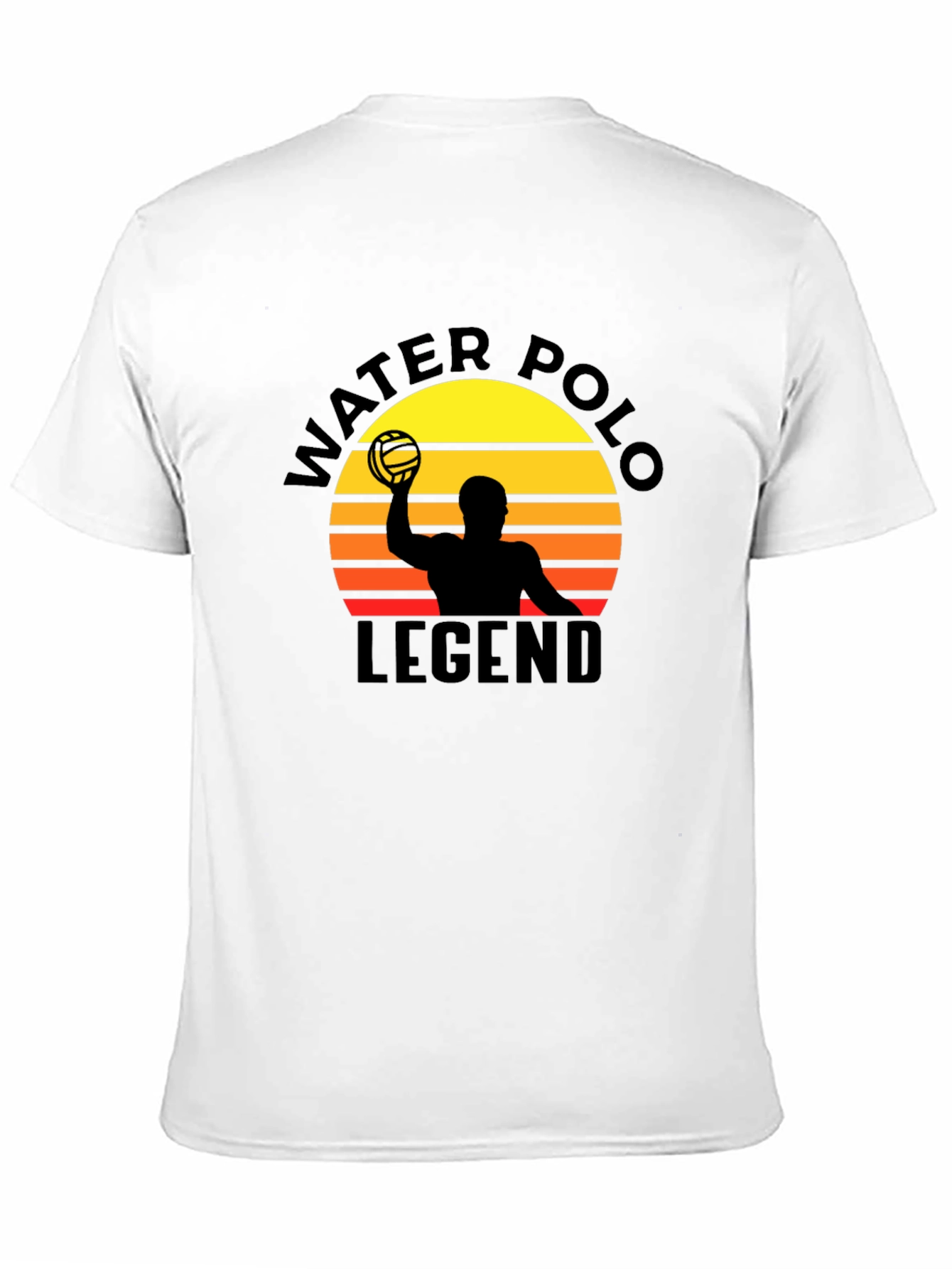 Black Water Polo Legend Graphic Tee - Sunset Design view 11