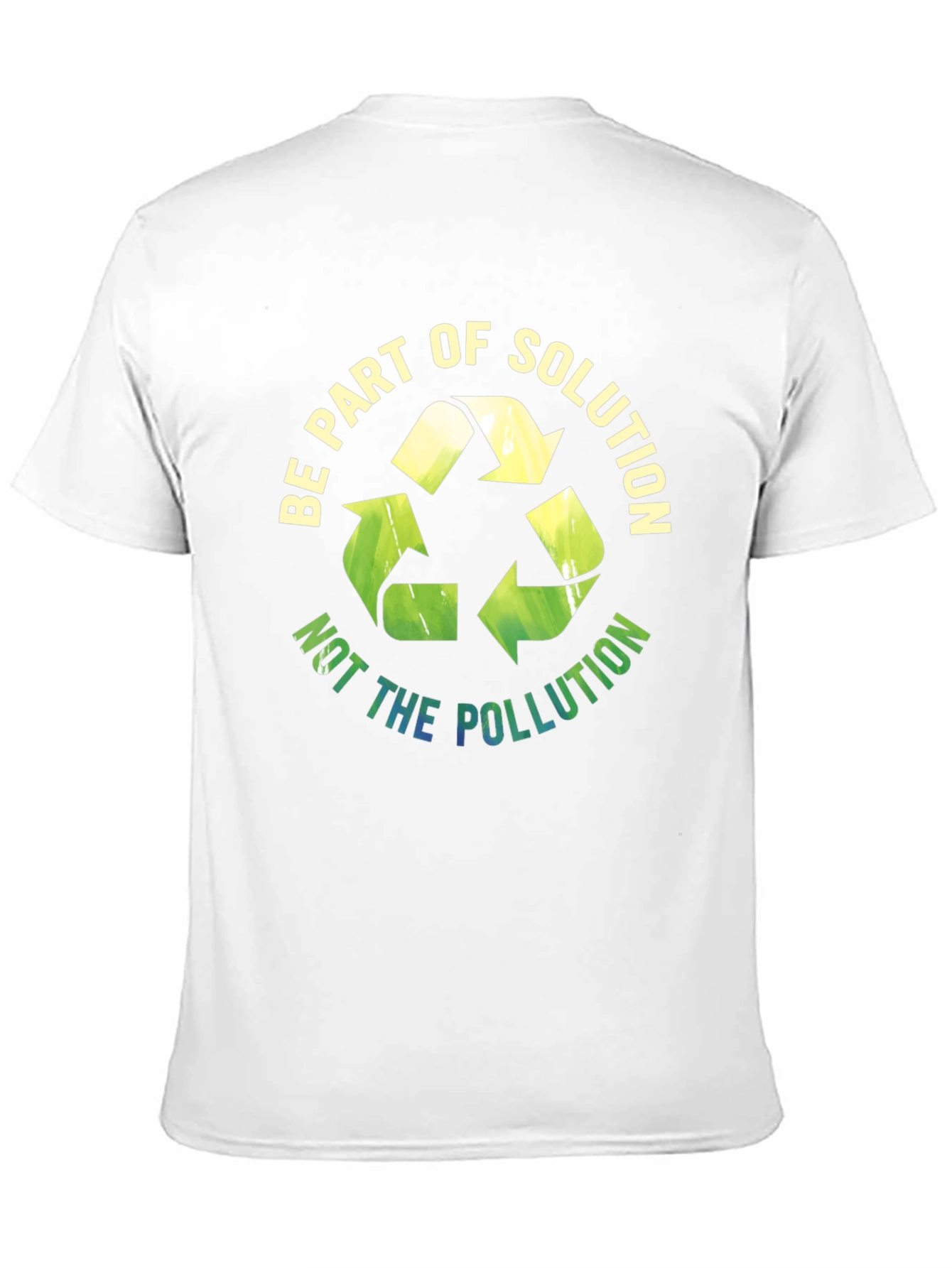 Black Eco-Friendly 'Be Part of Solution' Graphic Tee view 11