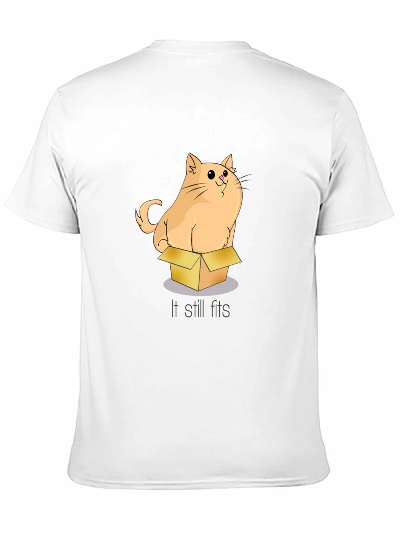 Black Cat in a Box T-Shirt: If It Fits, I Sits view 11