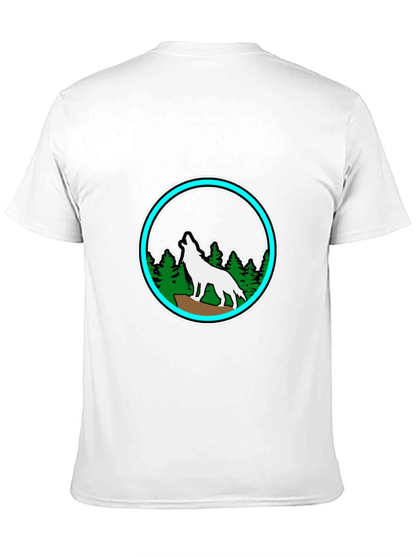 Black Wolf Howling in the Forest Graphic Tee view 11