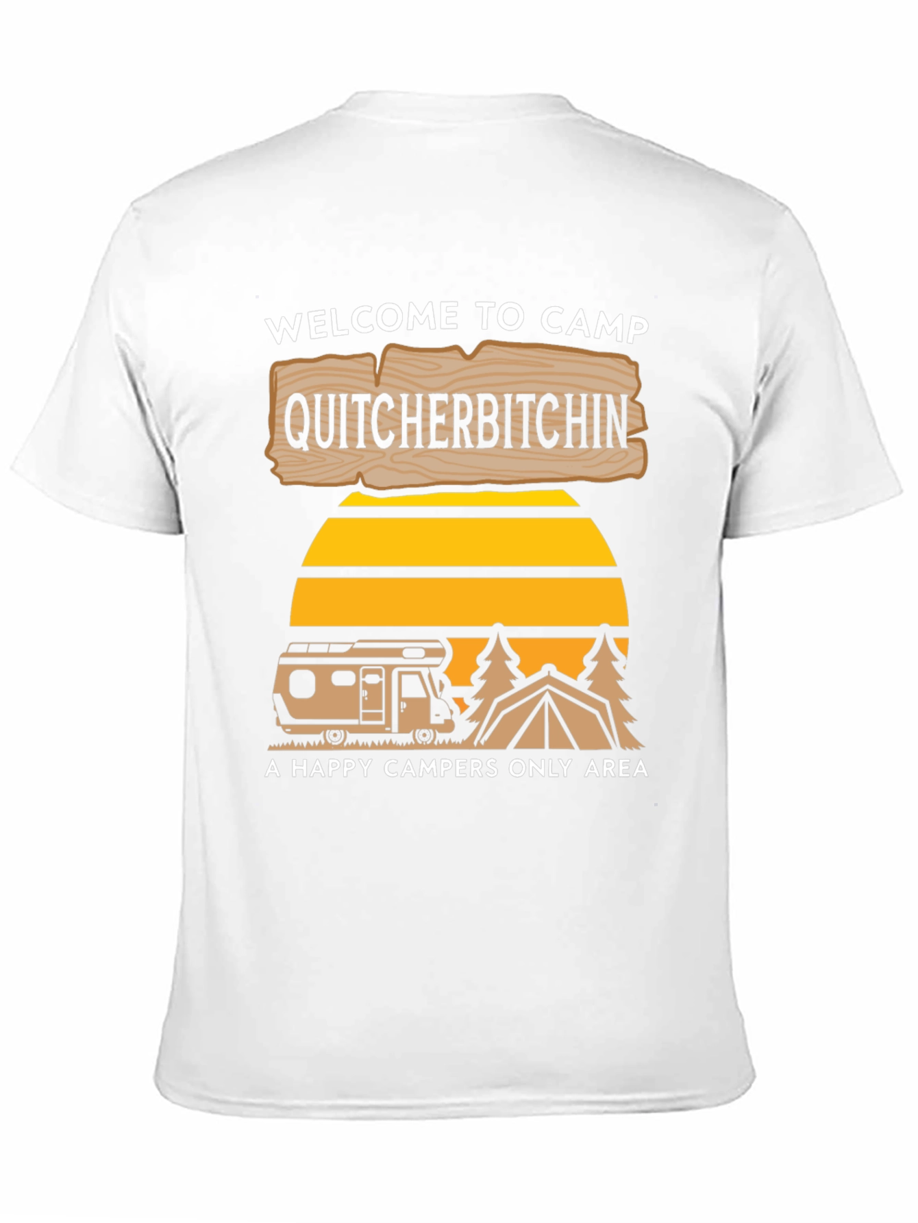 Black Camp Quitcherbitchin' Graphic Tee view 11