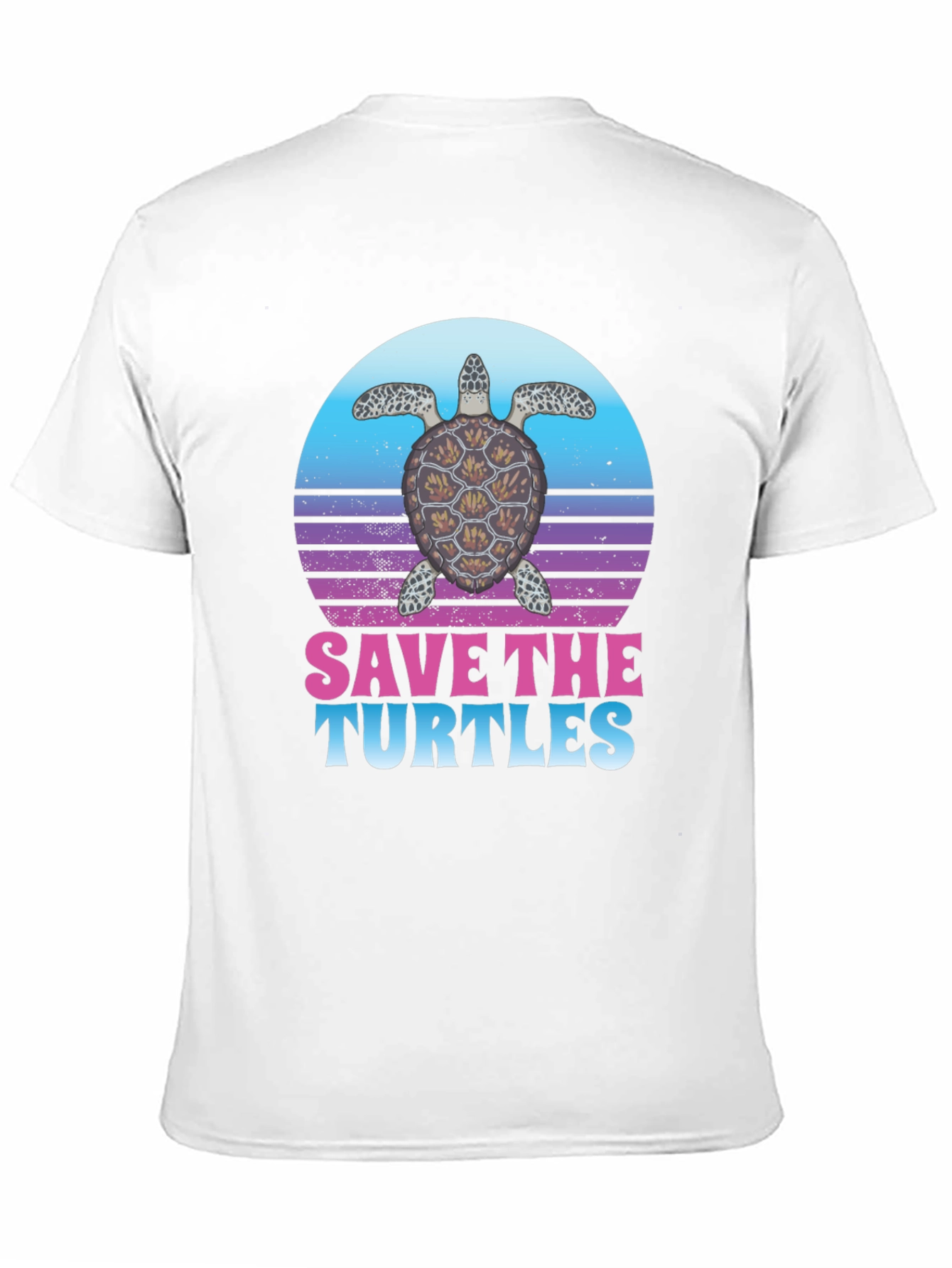 Black Save the Turtles Graphic T-Shirt view 11