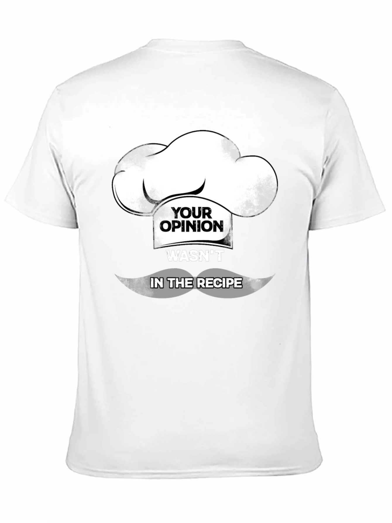 Black Chef Opinion T-Shirt Funny Cooking Design view 11