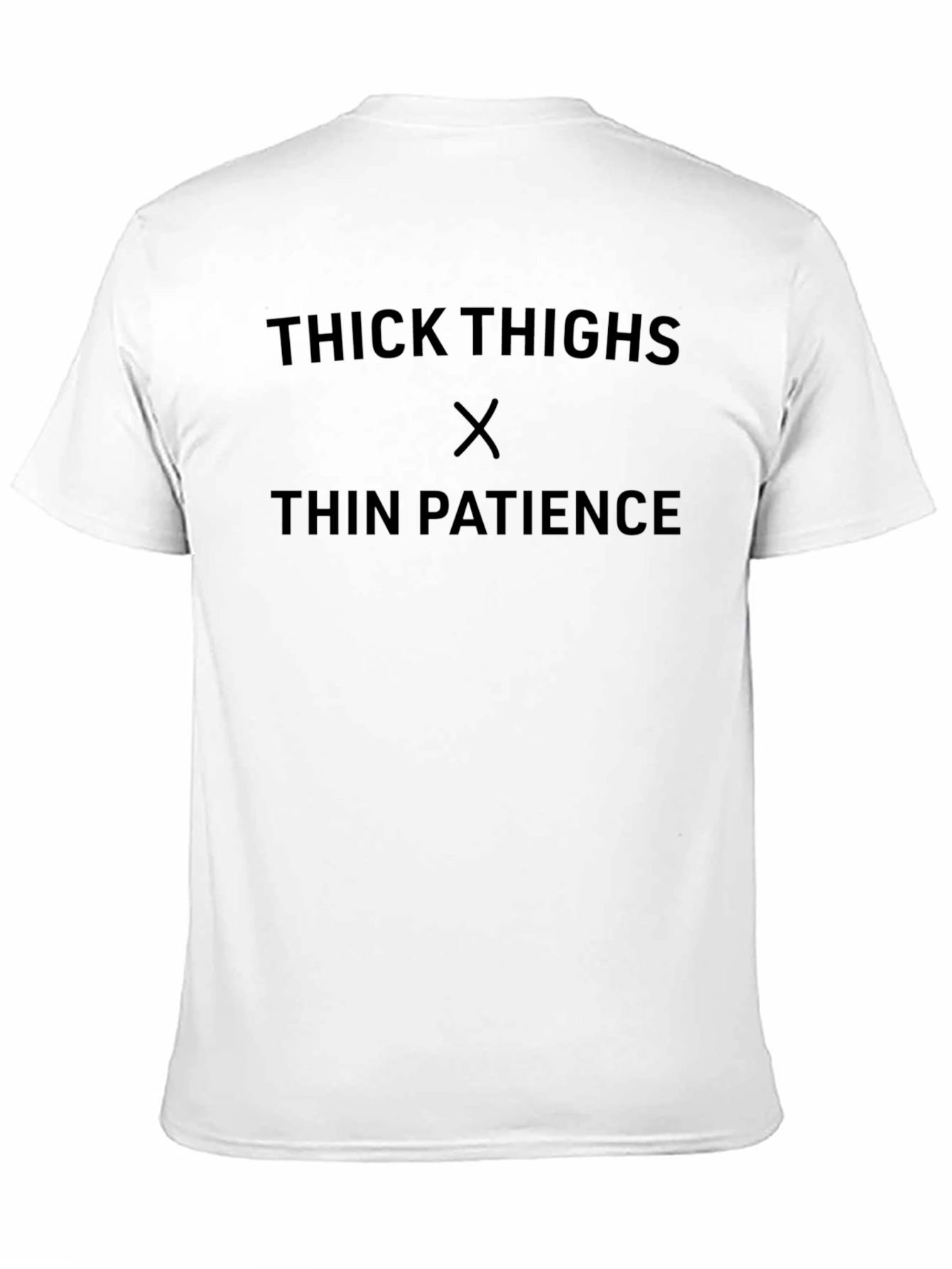 Black Thick Thighs Thin Patience Graphic Tee view 11