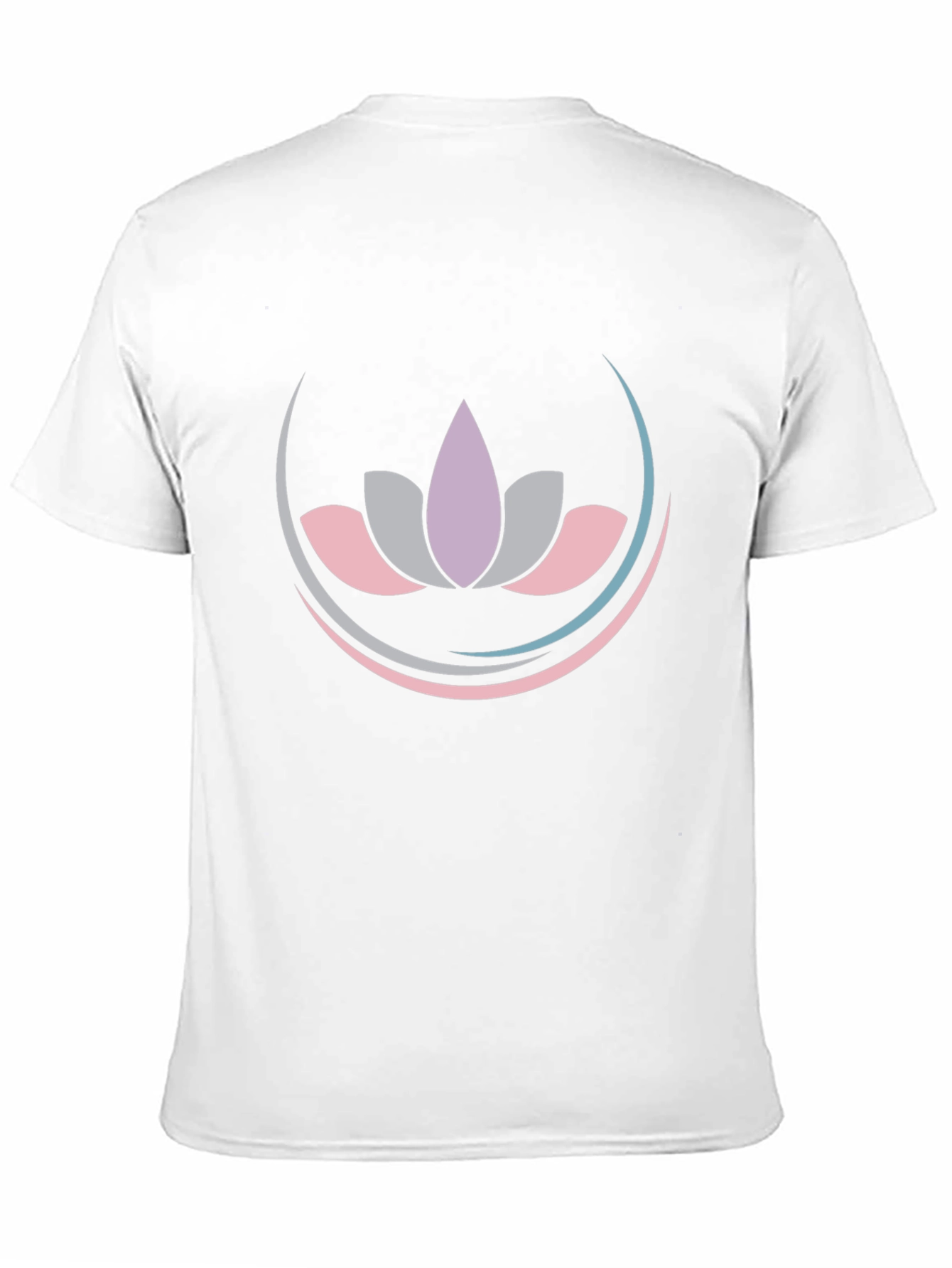 Black Lotus Flower Graphic Tee - Black Cotton Blend Shirt view 11