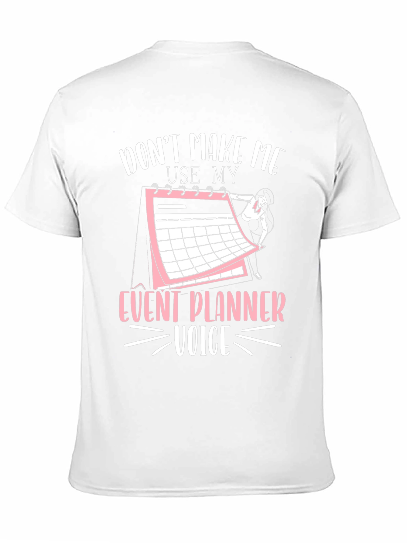 Black Event Planner Voice T-Shirt view 11
