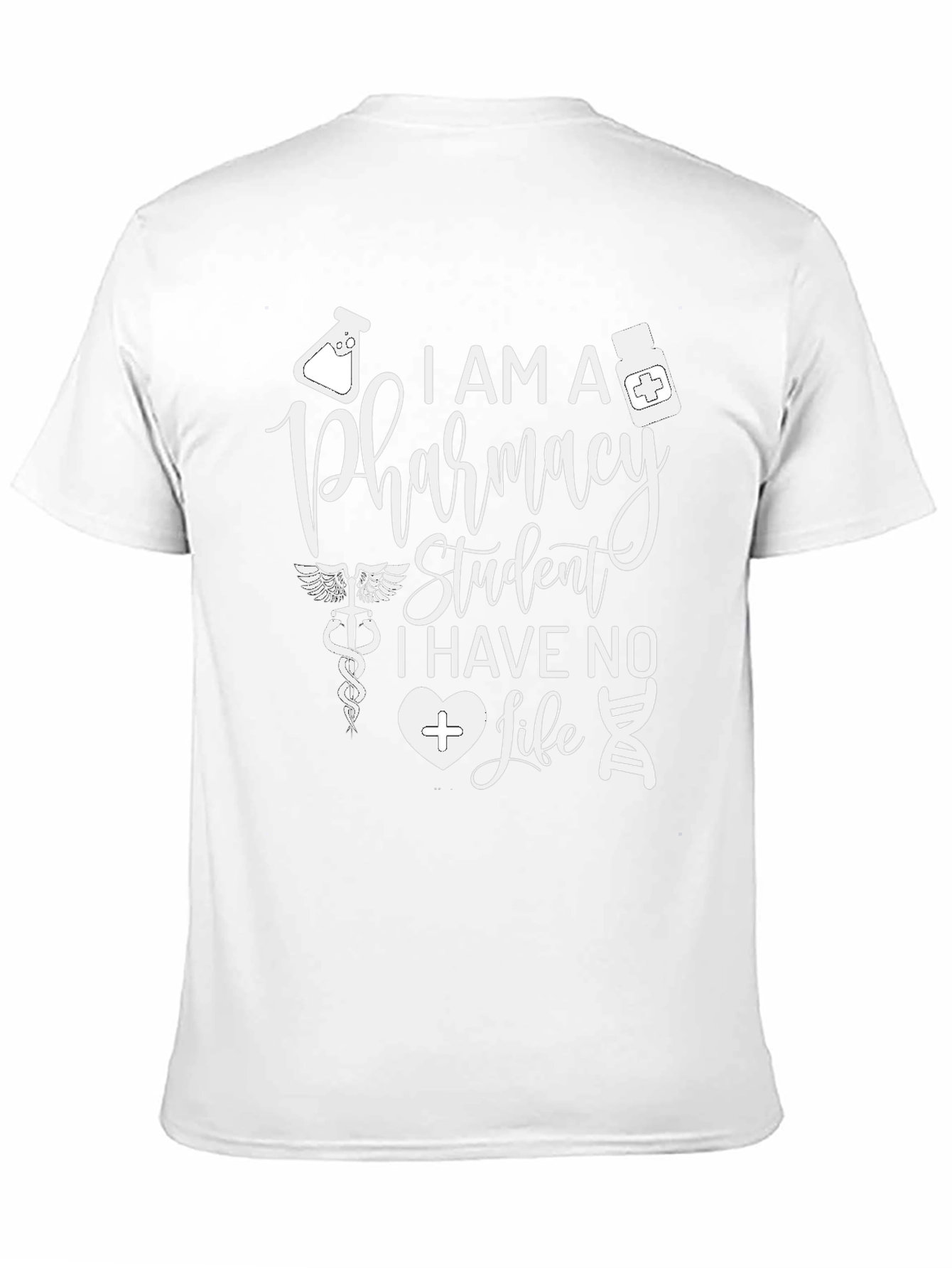 Black Pharmacy Student T-Shirt - Funny Design view 11