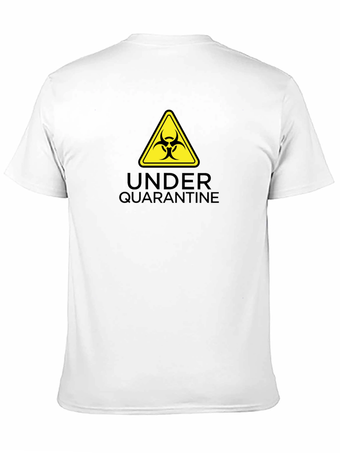 Black Under Quarantine Biohazard T-Shirt - Unisex view 11