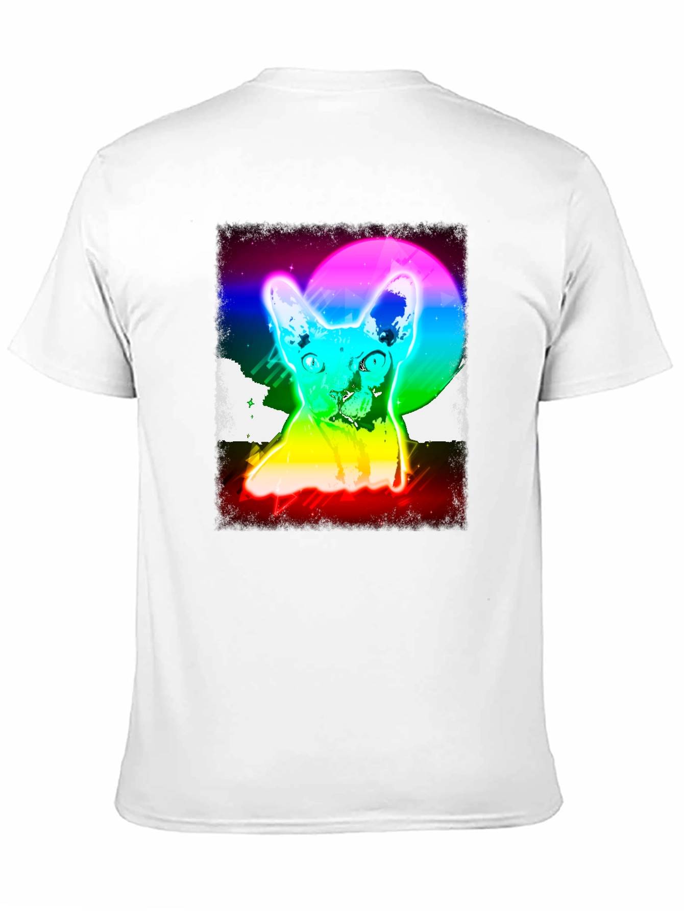 Black Retro Cat Graphic Tee view 11