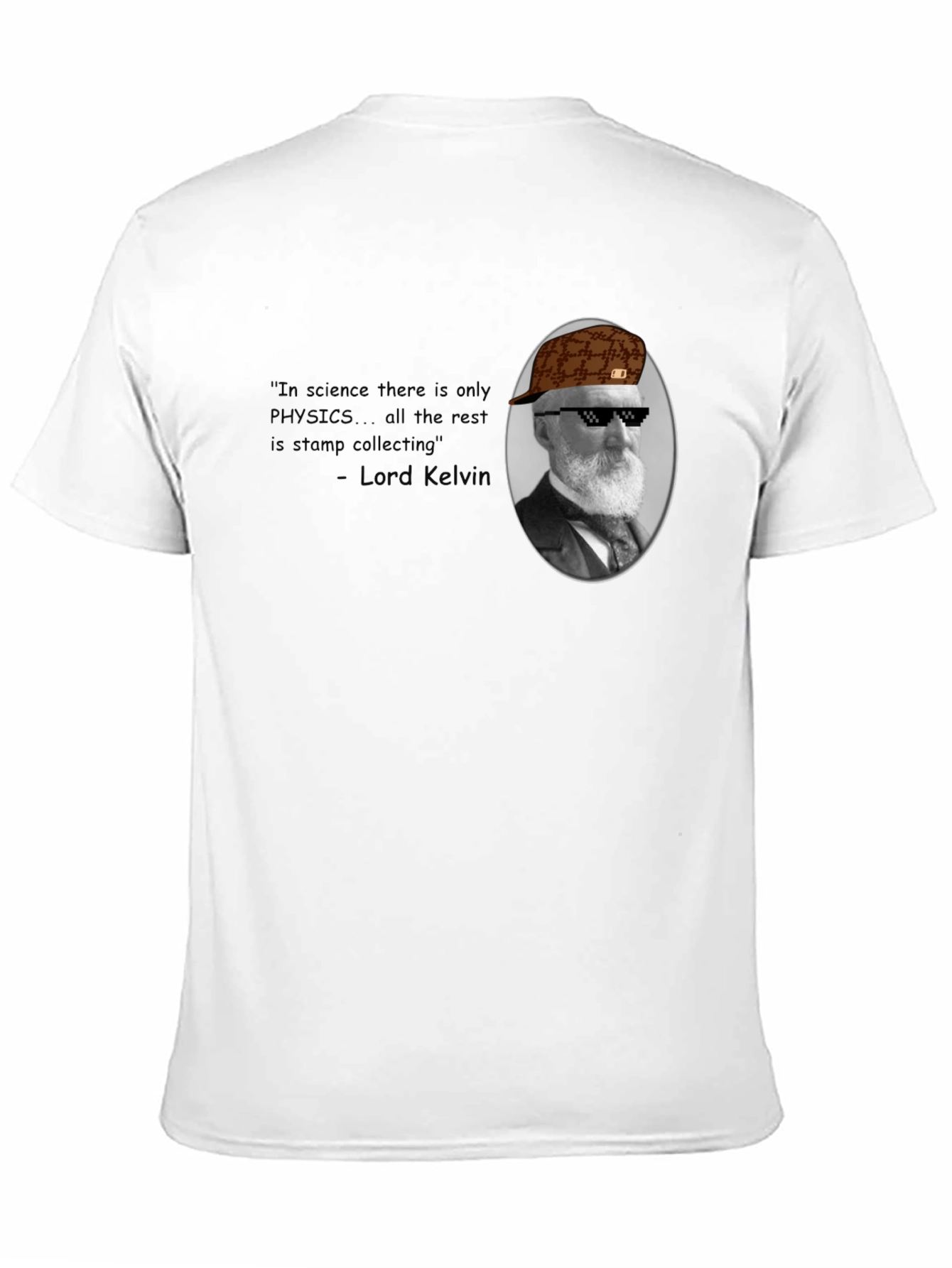 Black Physics Quote Graphic Tee - Lord Kelvin view 11