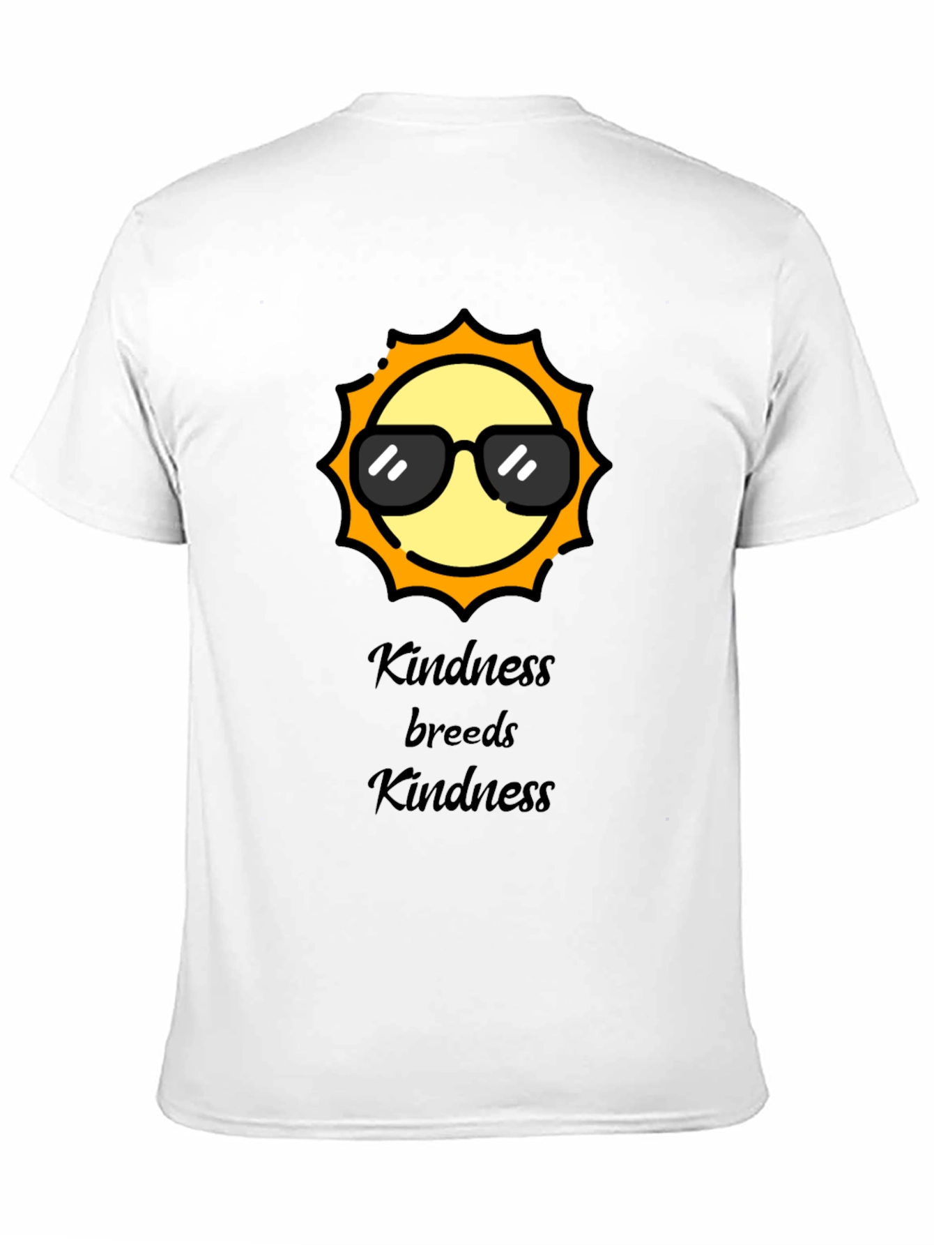 Black Kindness Breeds Kindness Black T-Shirt view 11