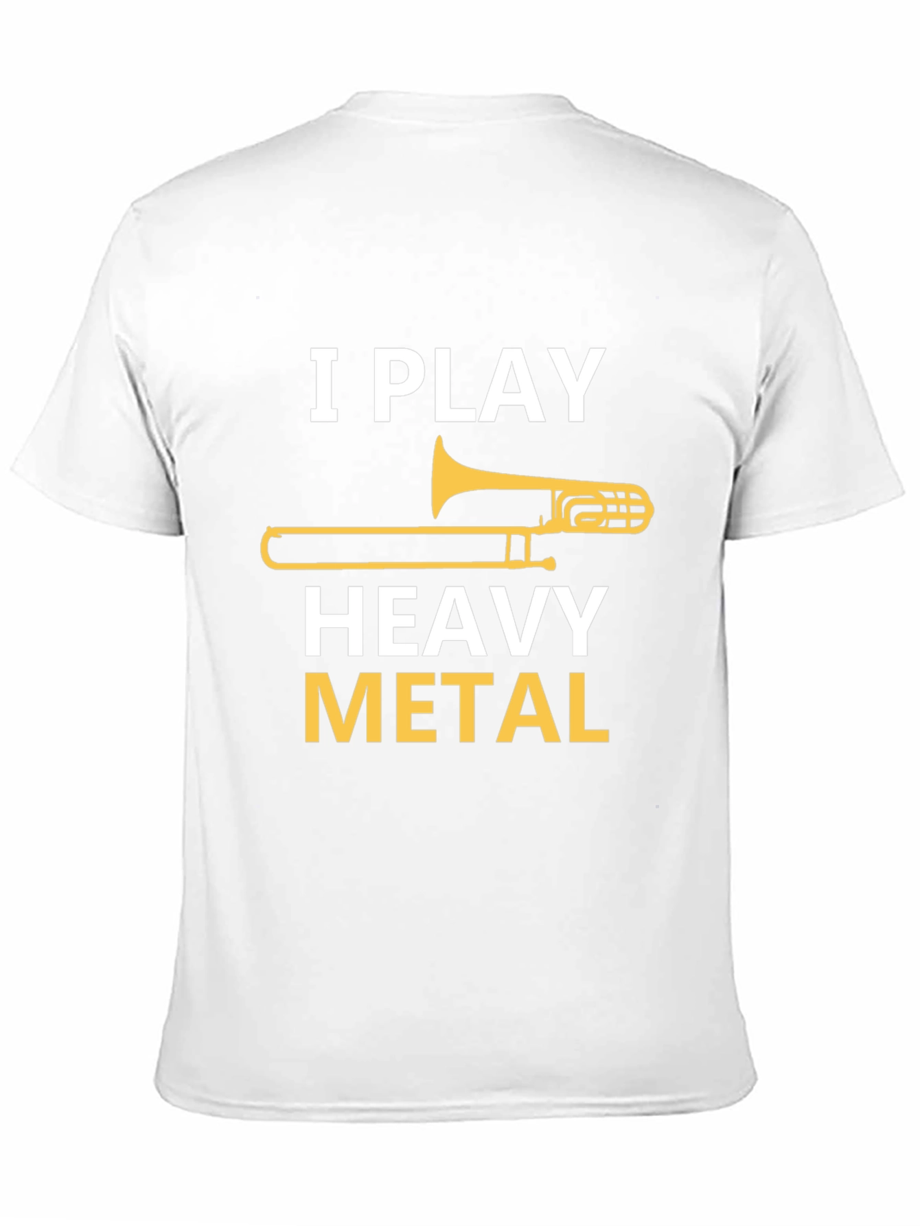 Black I Play Heavy Metal Trombone T-Shirt view 11