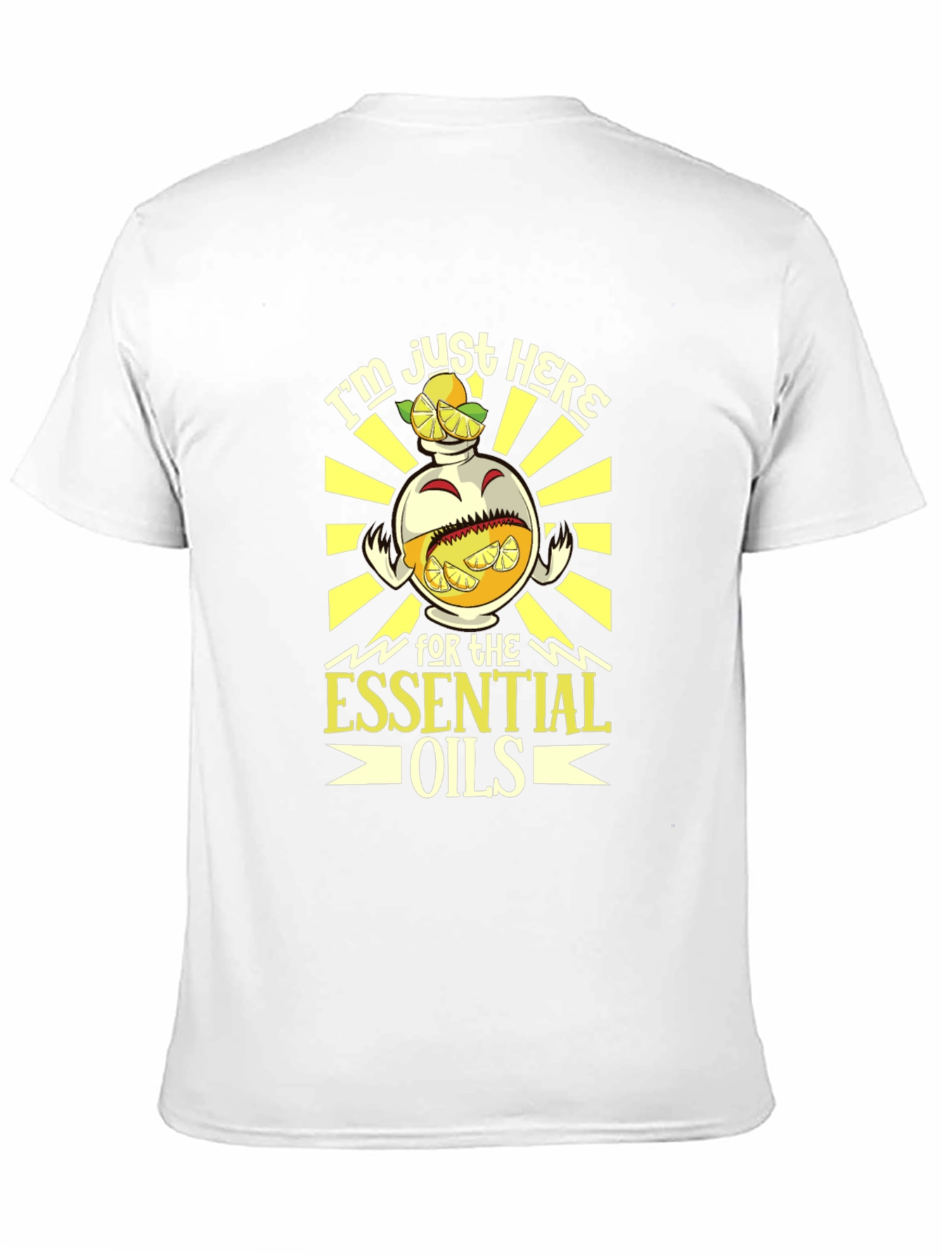 Black Essential Oils Graphic Tee - Black Cotton Blend view 11