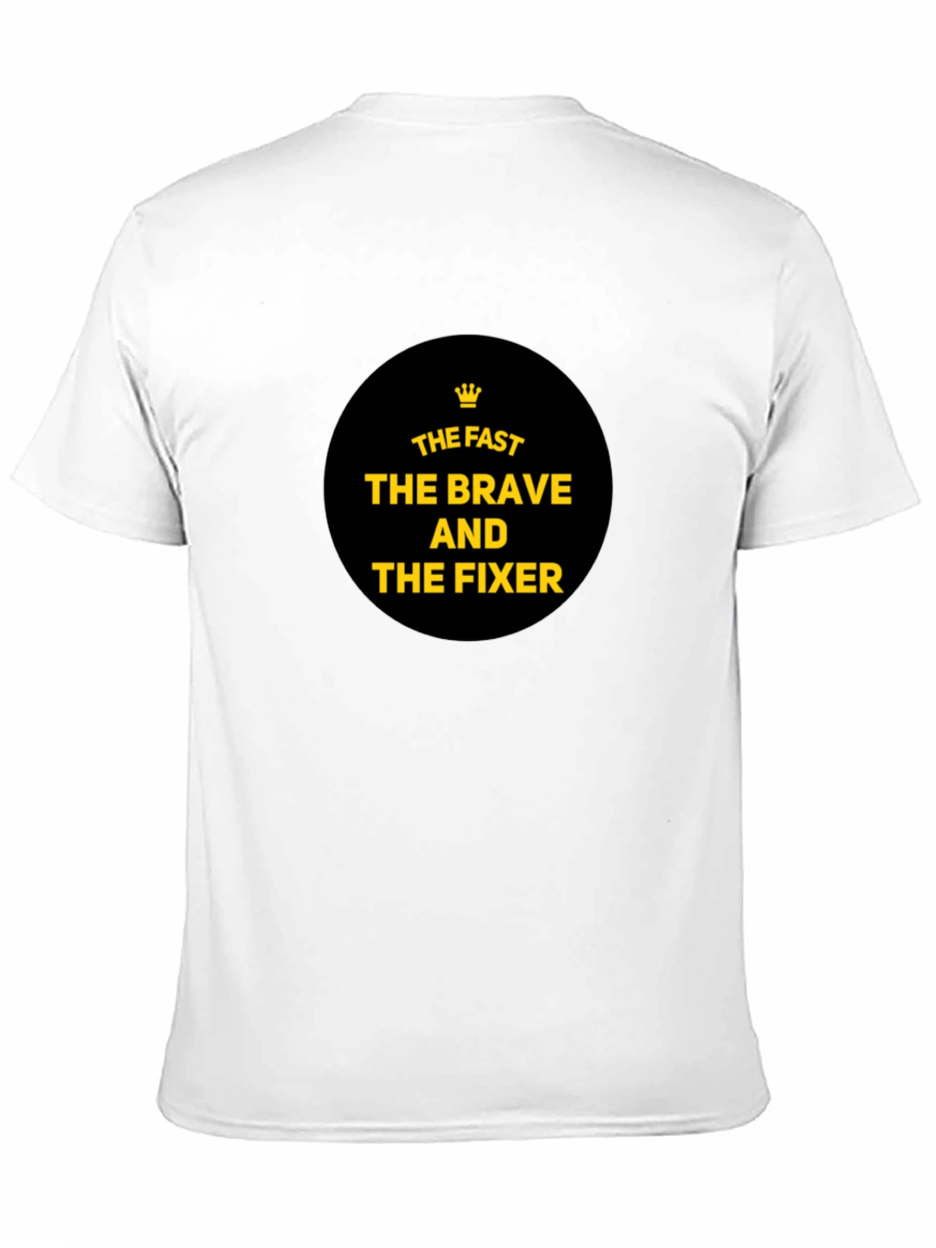 Black The Fast, The Brave, The Fixer T-Shirt - Black Cotton Tee view 11
