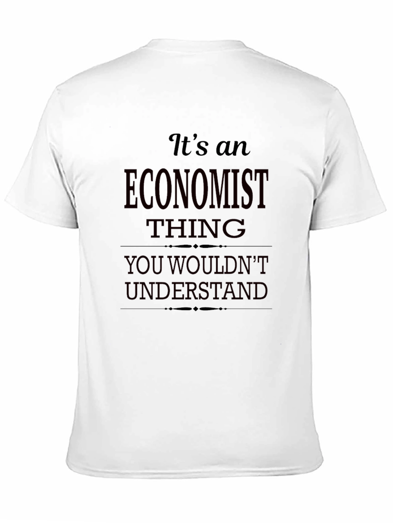 Black Economist Thing Graphic T-Shirt view 11
