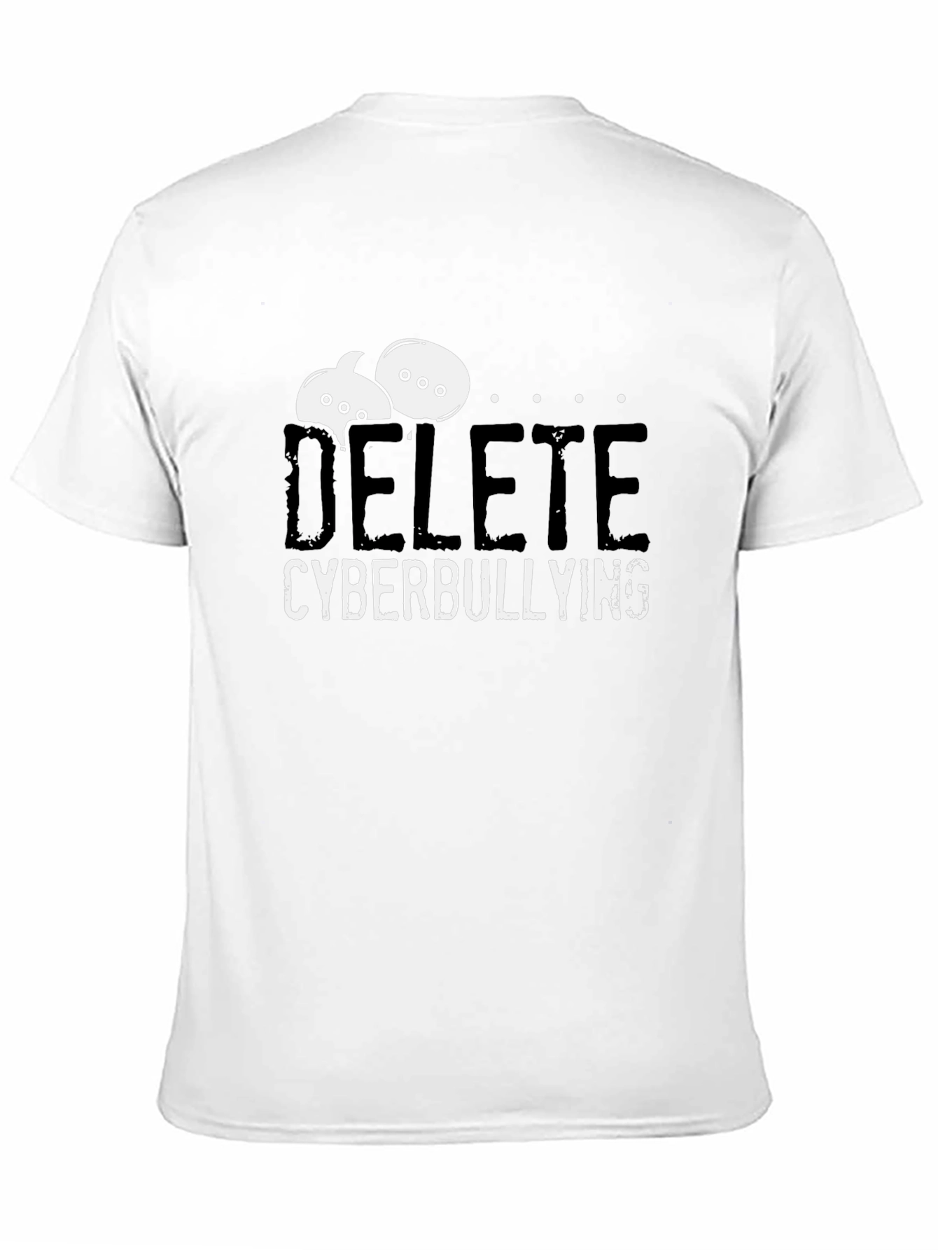 Black Delete Cyberbullying T-Shirt - Anti-Bullying Tee view 11