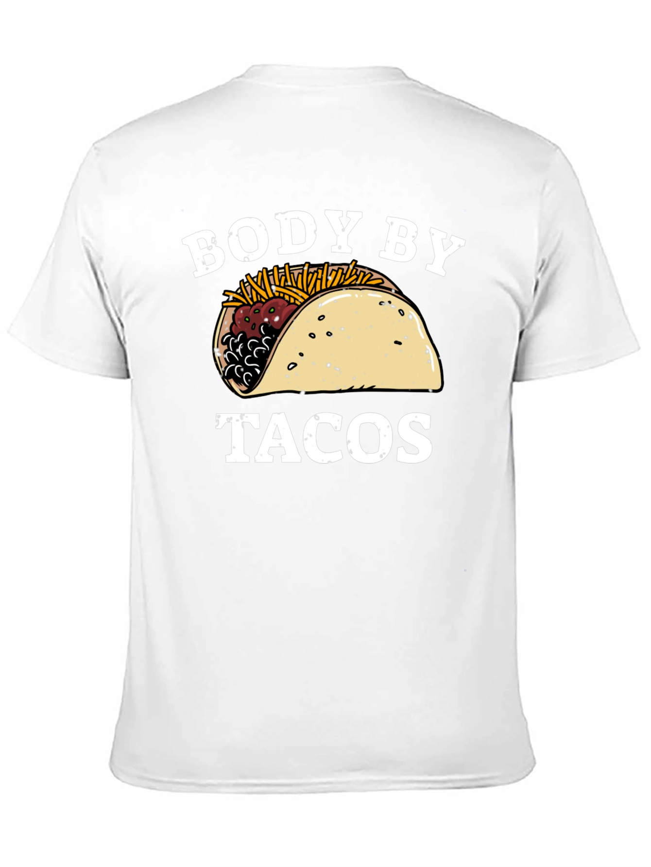 Black Body By Tacos Graphic Tee - Unisex Black T-Shirt view 11