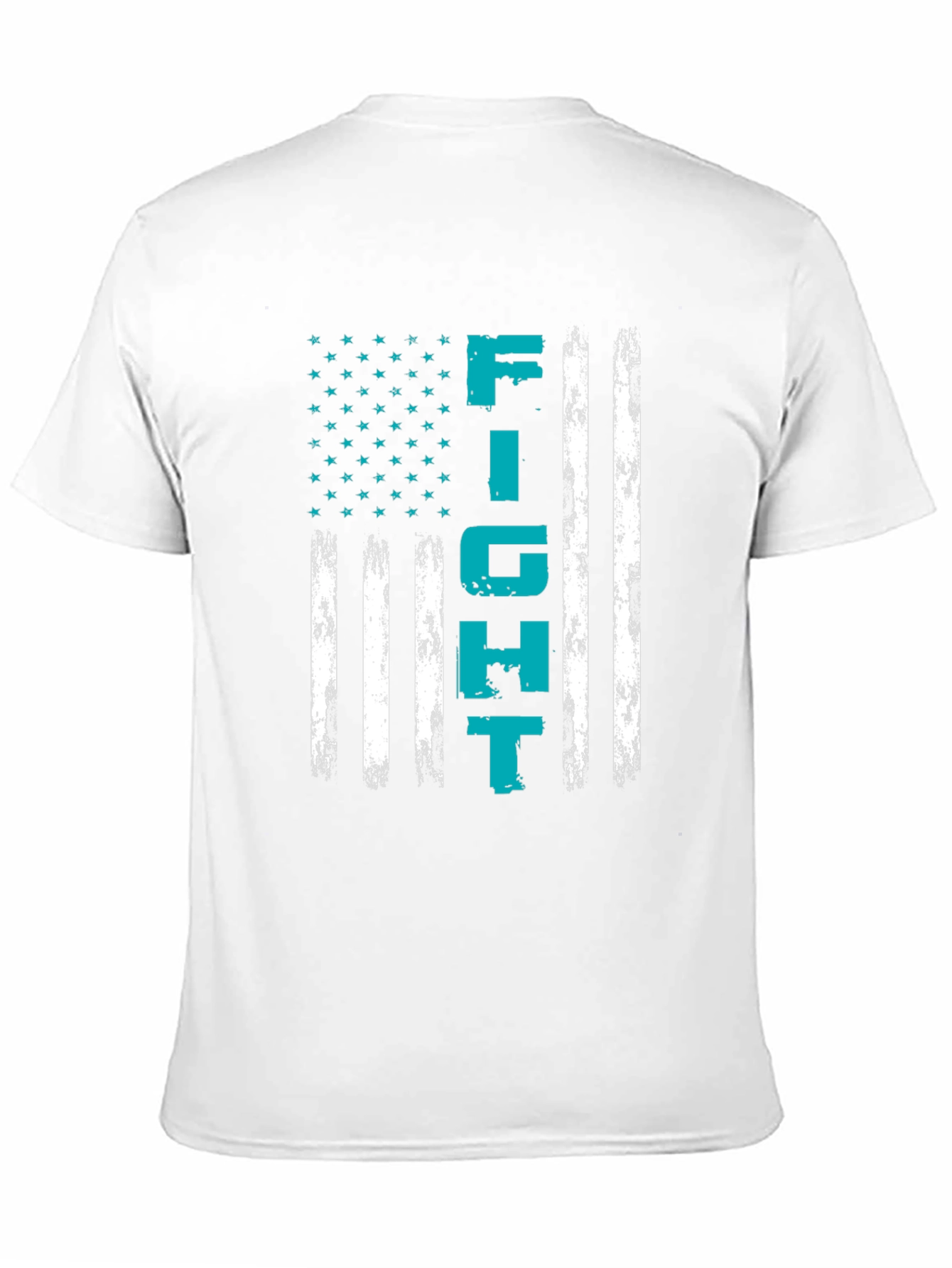 Black Fight American Flag Black T-Shirt view 11