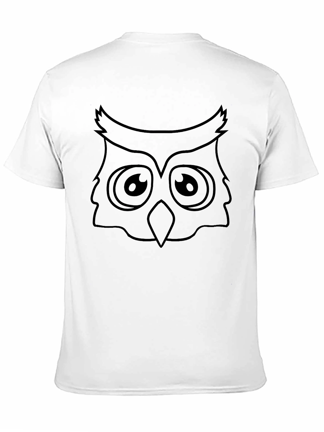 Black Owl Graphic Black T-Shirt - Men's Crew Neck Tee view 11
