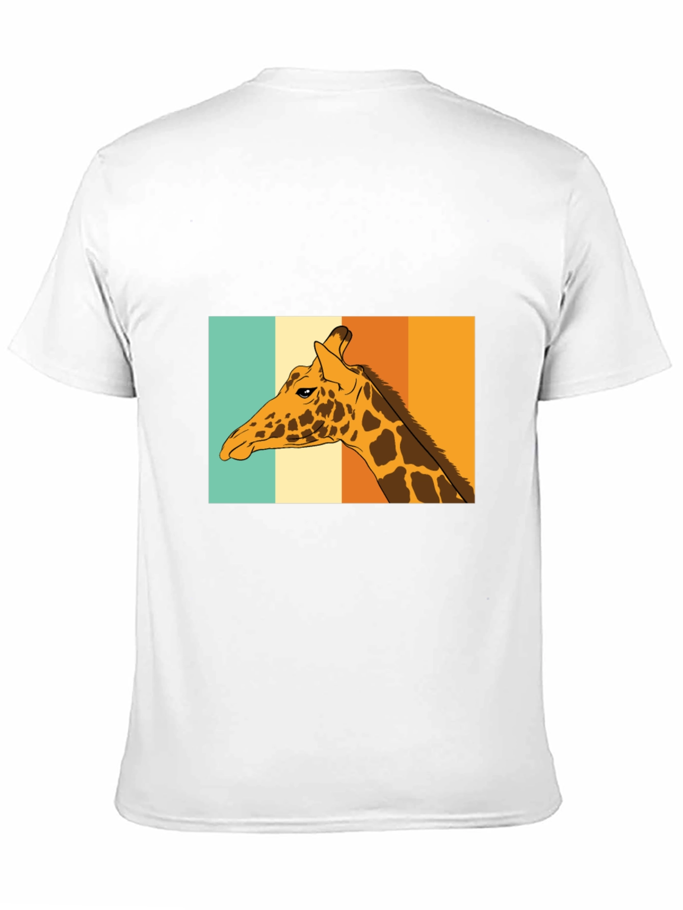 Black Retro Giraffe T-Shirt - Cool Animal Graphic Tee view 11