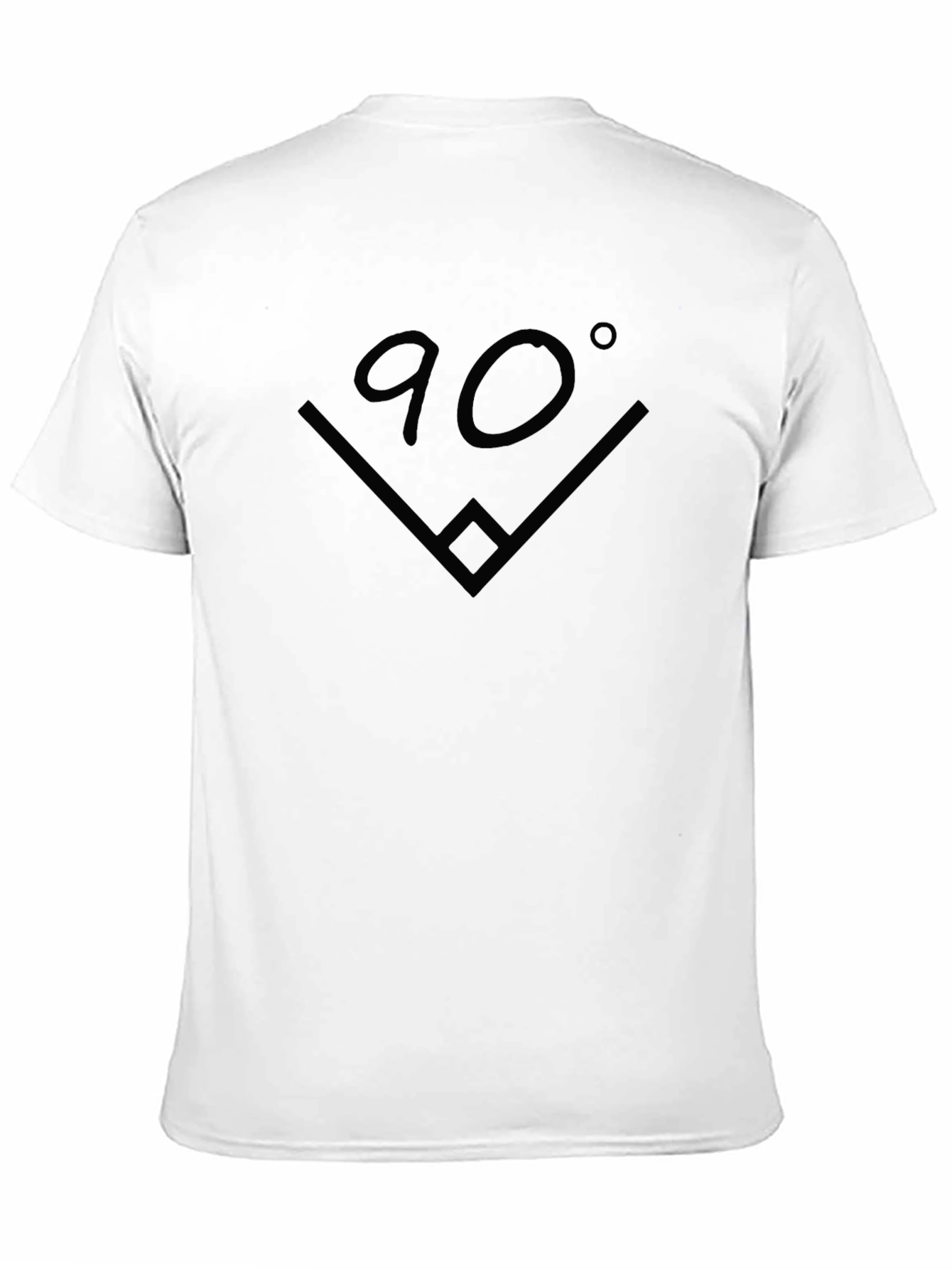 Black 90 Degree Angle Graphic T-Shirt view 11