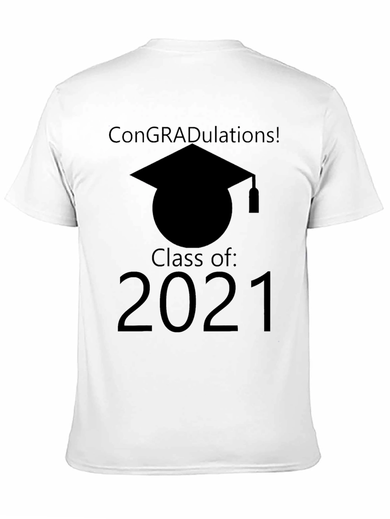 Black Class of 2021 Graduation T-Shirt view 11