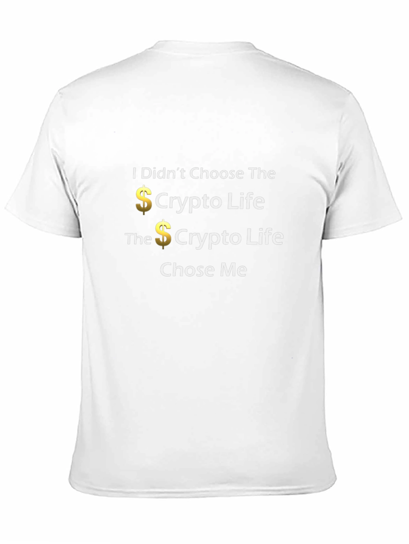 Black Crypto Life Chose Me T-Shirt - Black Graphic Tee view 11