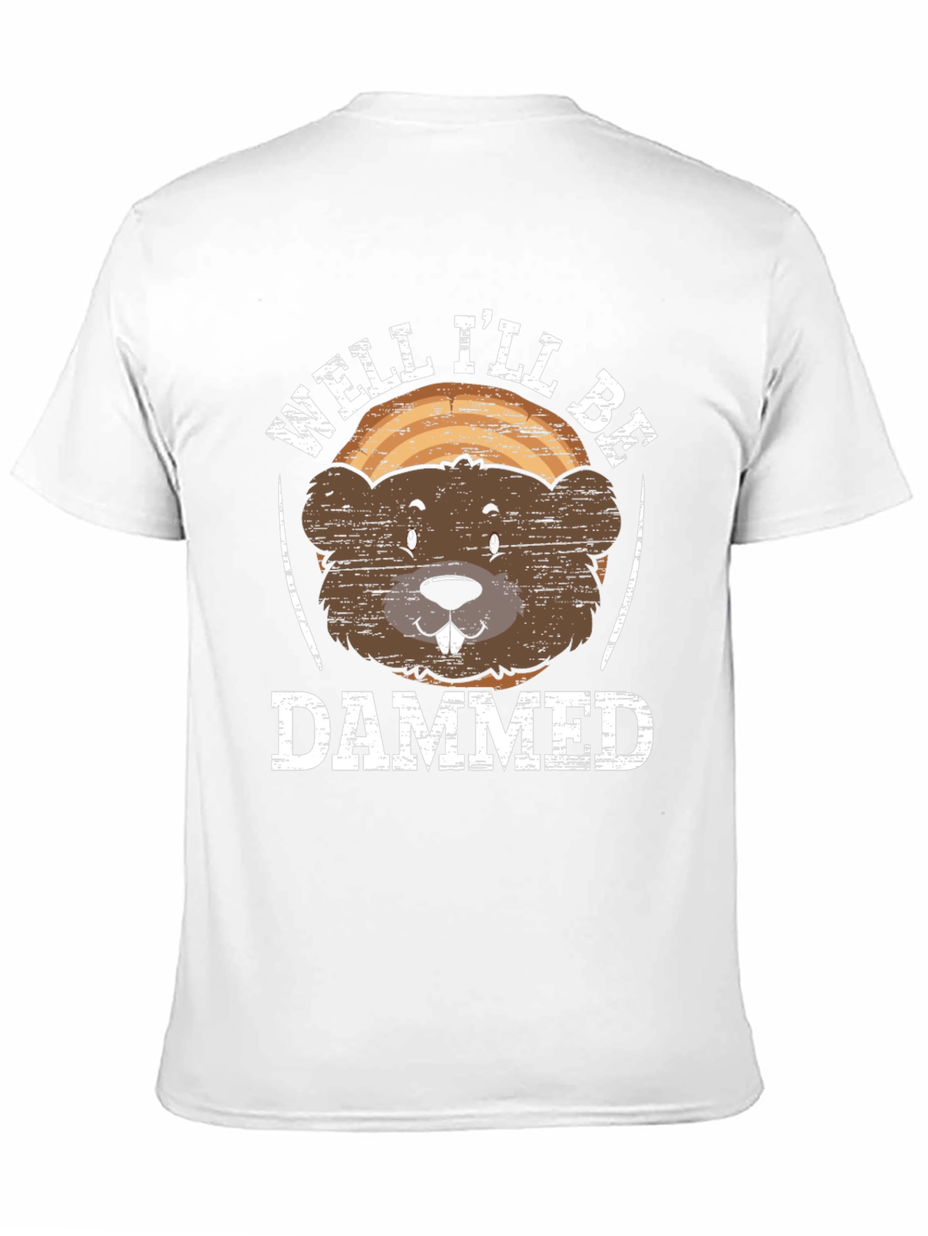 Black Well I'll Be Dammed Beaver Graphic T-Shirt view 11