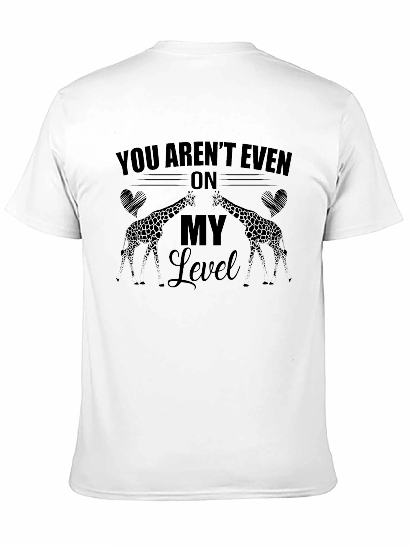 Black Giraffe Level T-Shirt view 11