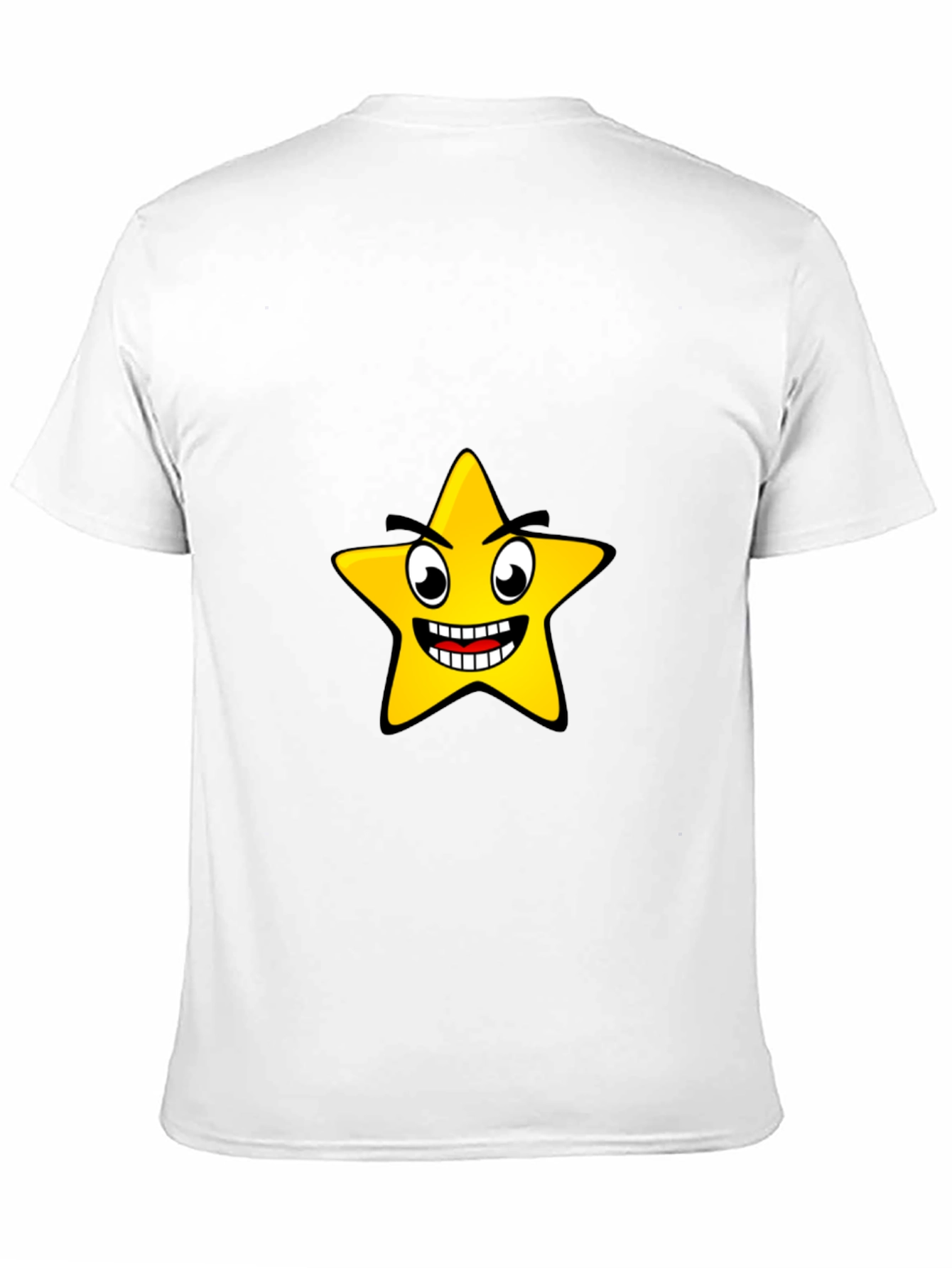 Black Funny Star Graphic Black T-Shirt view 11