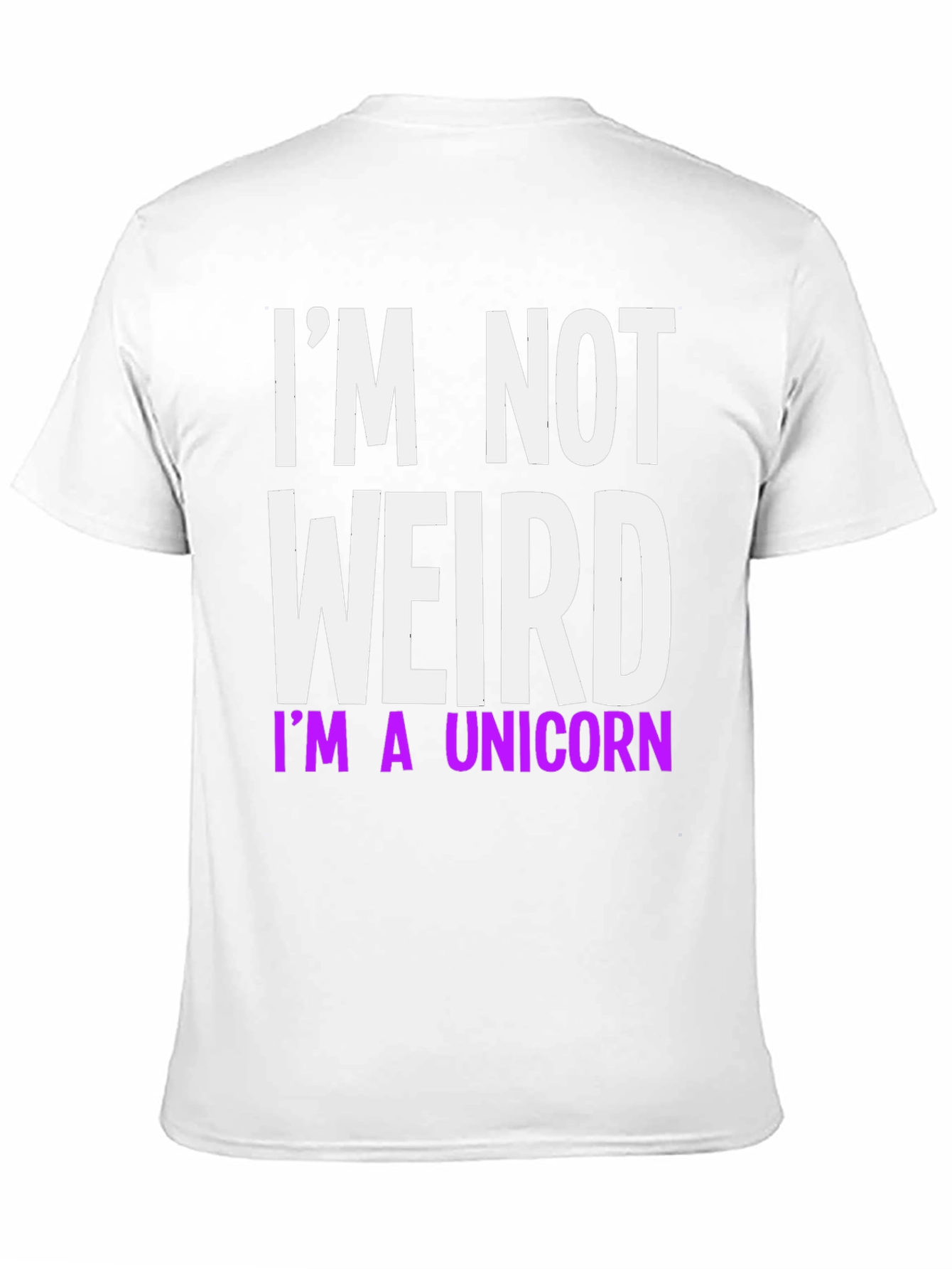 Black I'm Not Weird I'm A Unicorn T-Shirt view 11