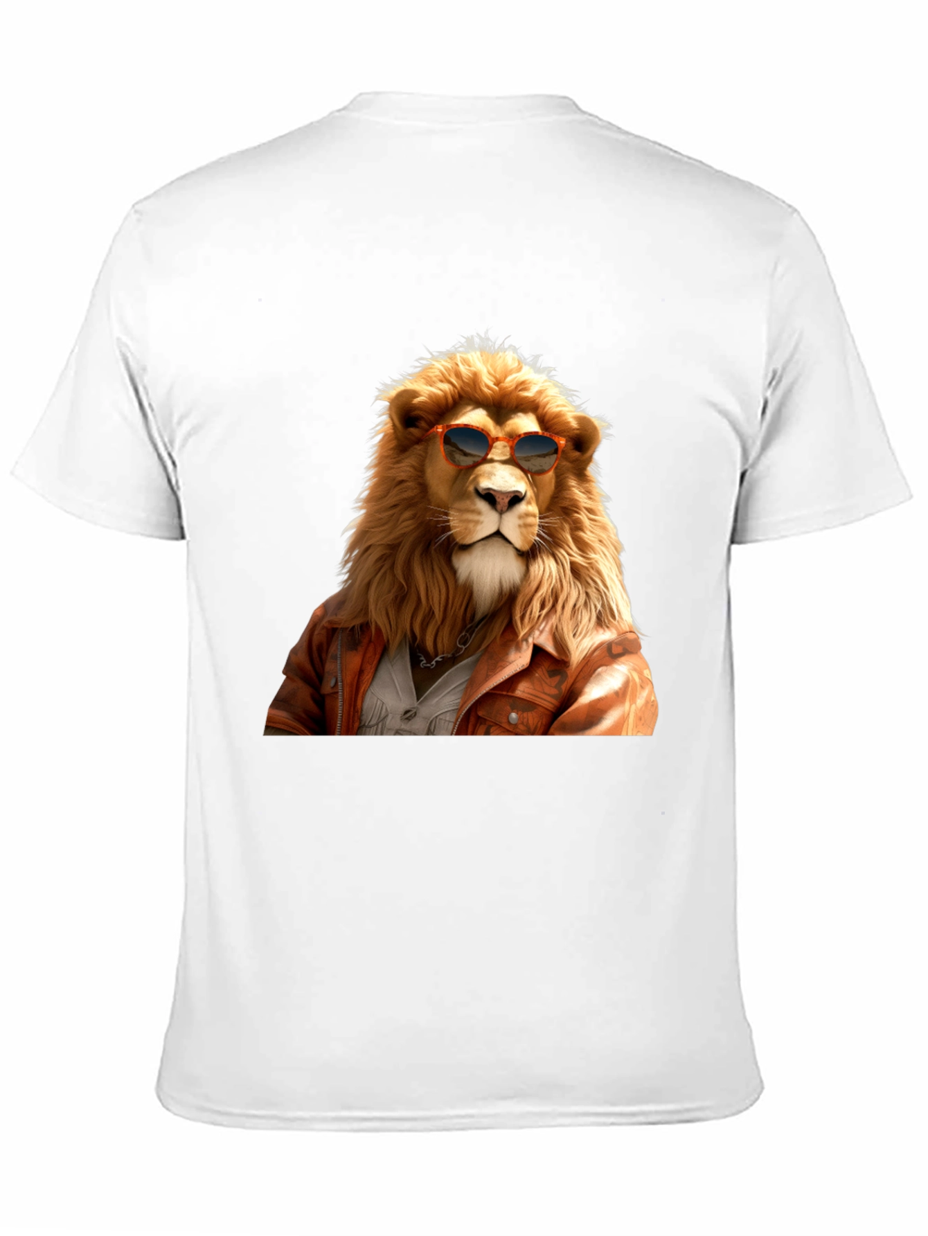 Black Cool Lion Graphic Tee - Trendy Animal Print Shirt view 11