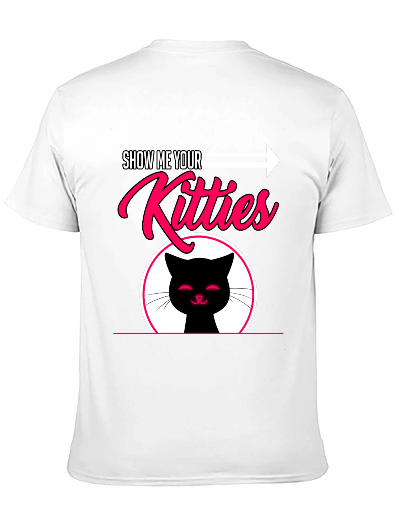 Black Show Me Your Kitties Graphic T-Shirt view 11