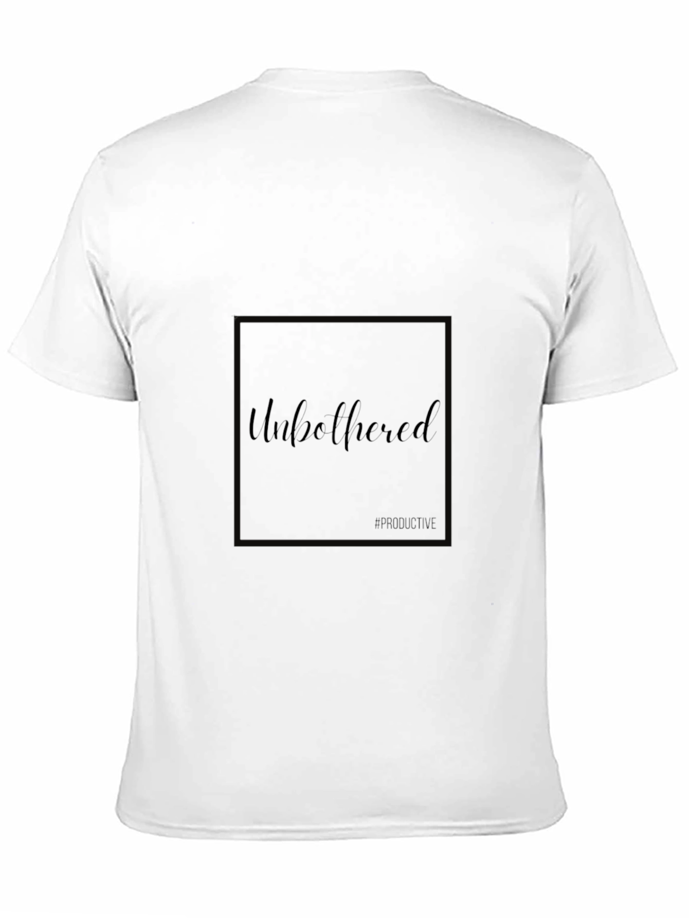 Black Unbothered Black T-Shirt - Modern, Casual Fit view 11